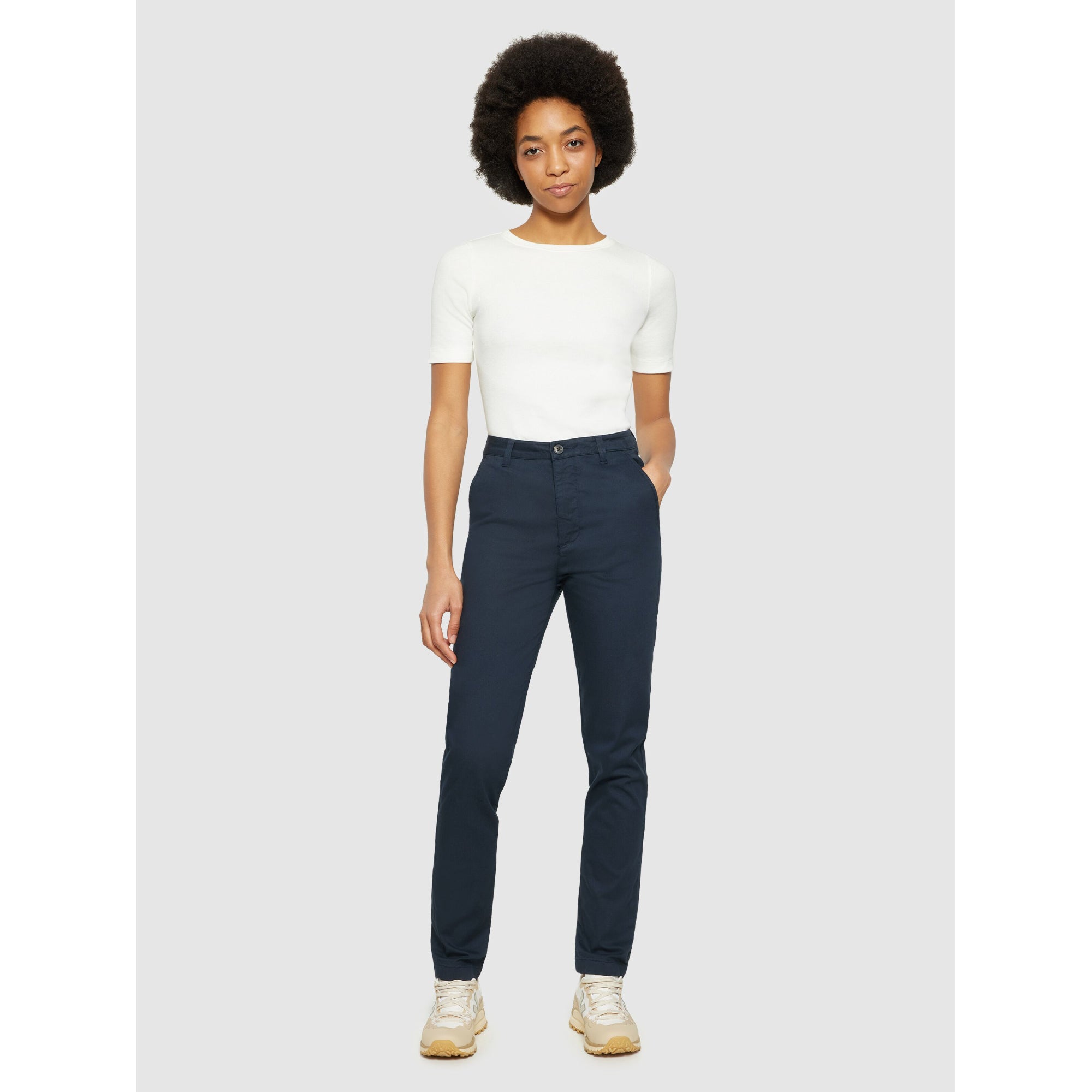 IRIS Mom-Fit Mid-Rise Canvas Pique Chino - GOTS/Vegan