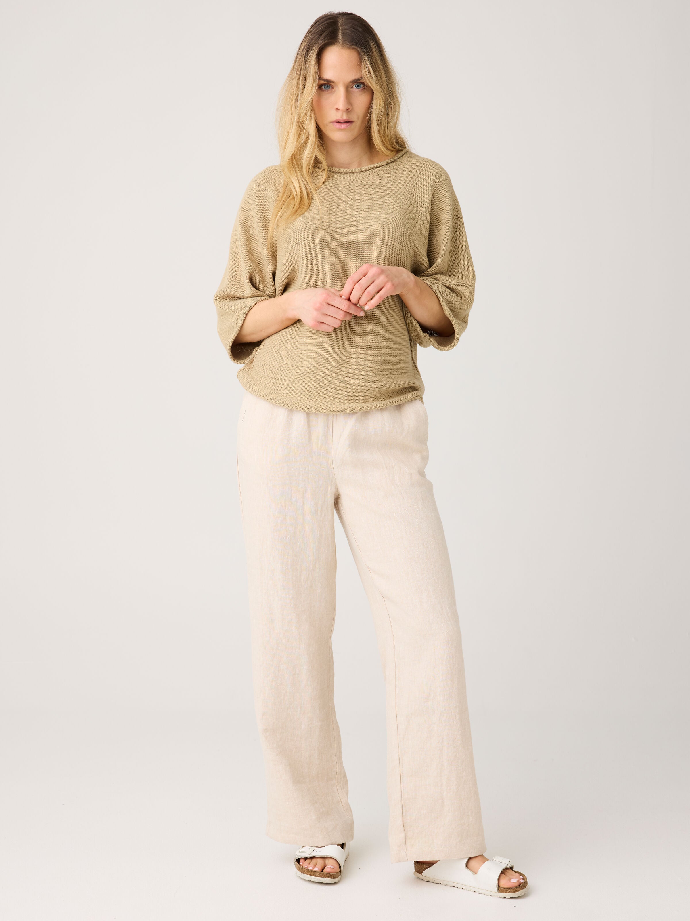 POSEY weite, mittelhohe Leinenhose - GOTS/Vegan