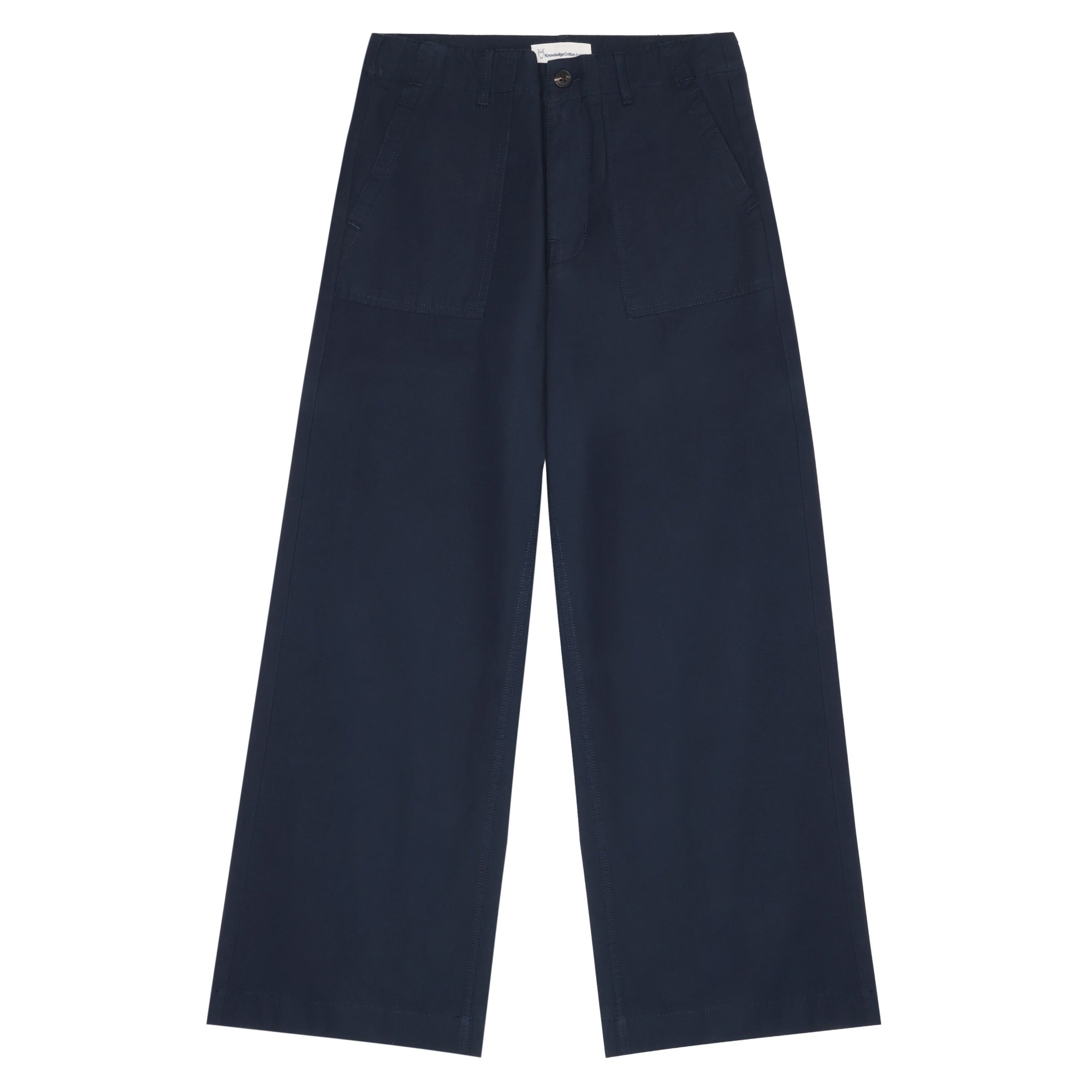 POSEY Midrise weite Slubgarn-Cropped-Hosen GOTS/Vegan