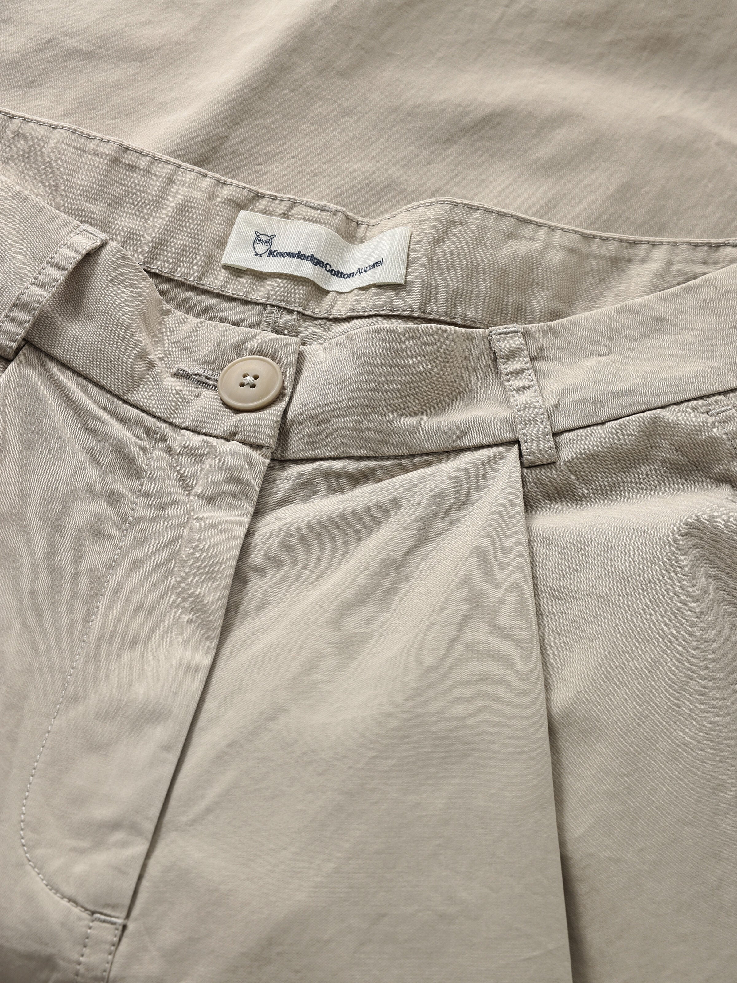 Popeline-Faltenhose aus Bio-Baumwolle