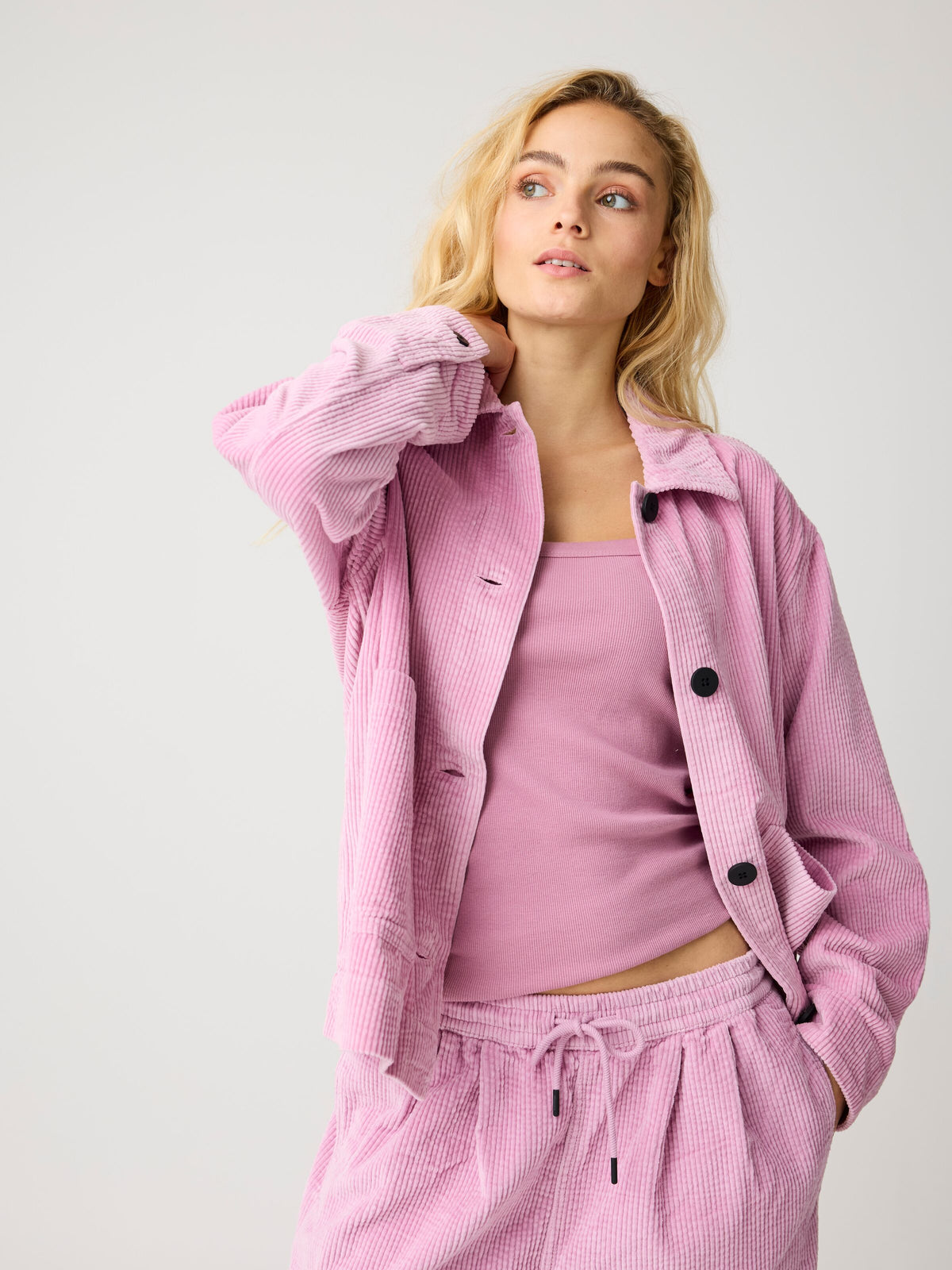 Cord Hose HAZY mit Kordelzug - Relaxed Fit - aus Bio-Baumwolle