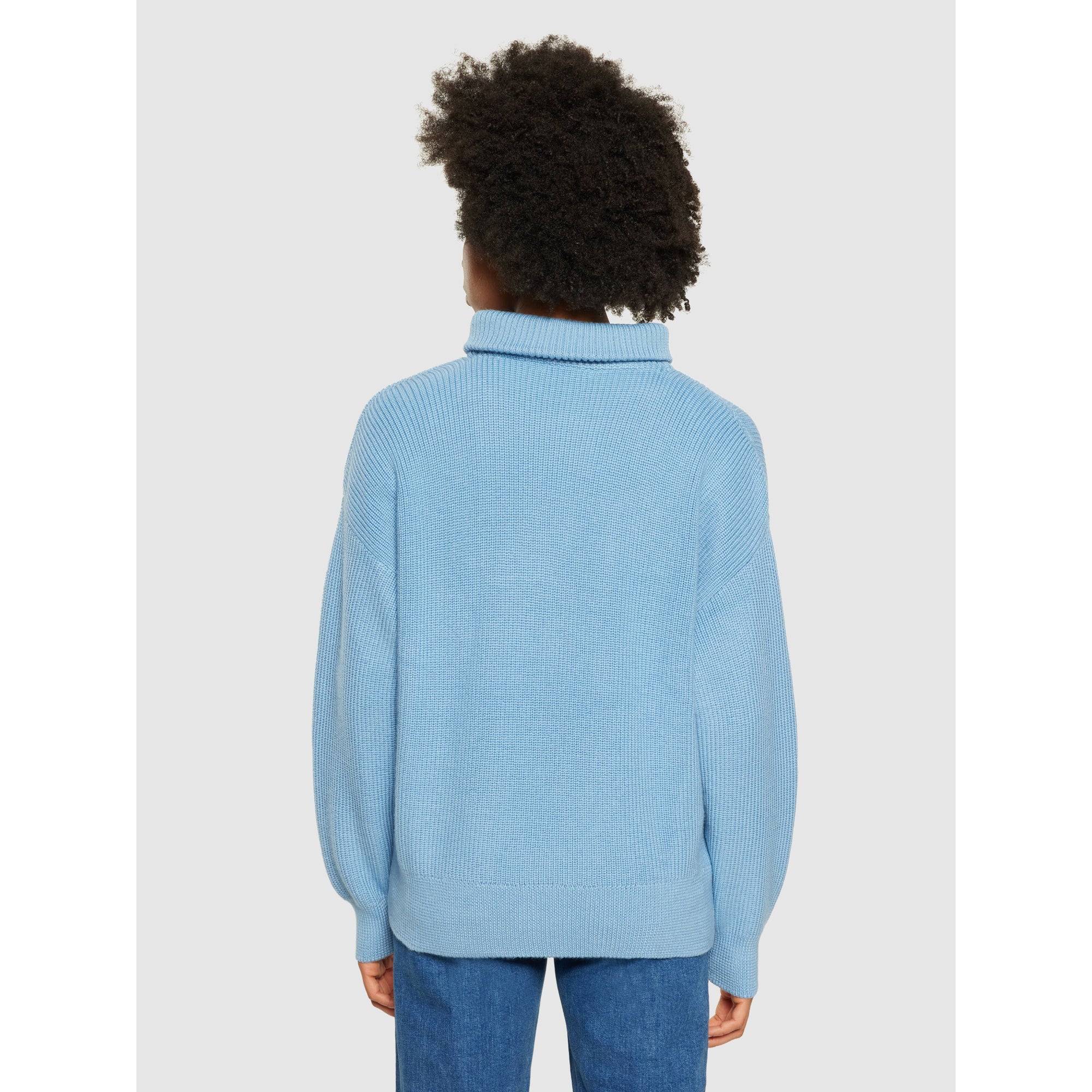 Merinopullover HIGH NECK mit Half Zip aus Bio-Lammwolle