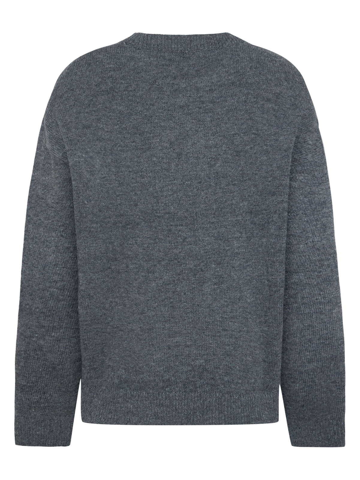 Rundhals-Strickpullover aus Lammwolle (RWS)