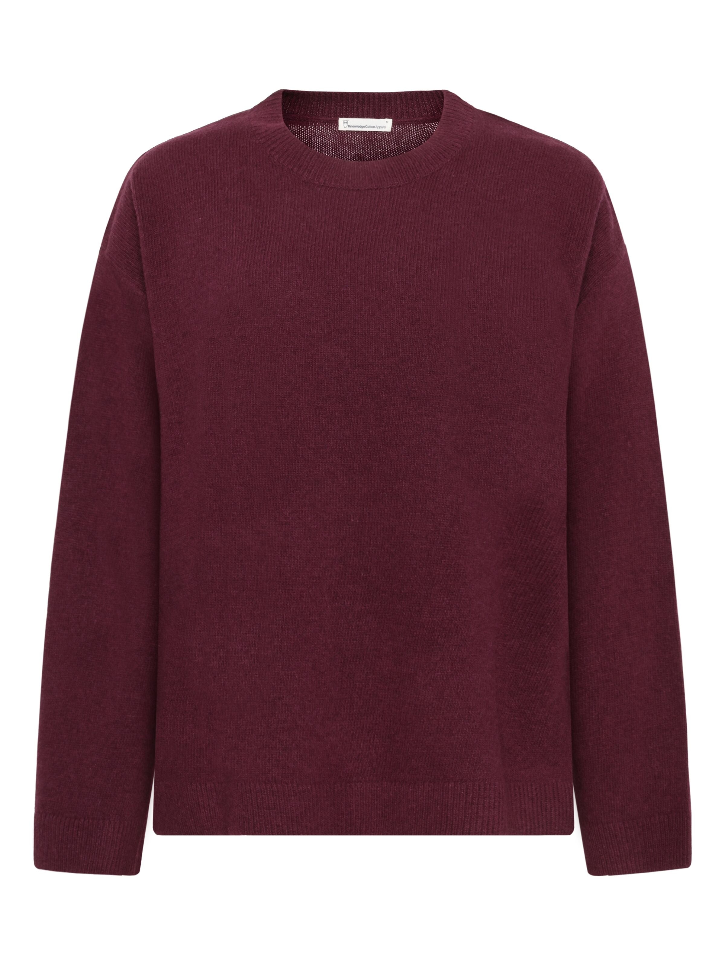 Rundhals-Strickpullover aus Lammwolle (RWS)