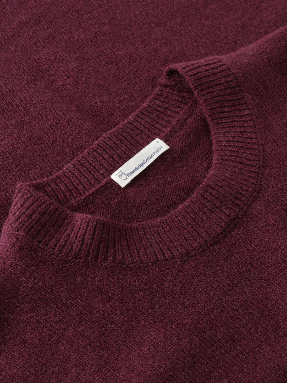 Rundhals-Strickpullover aus Lammwolle (RWS)