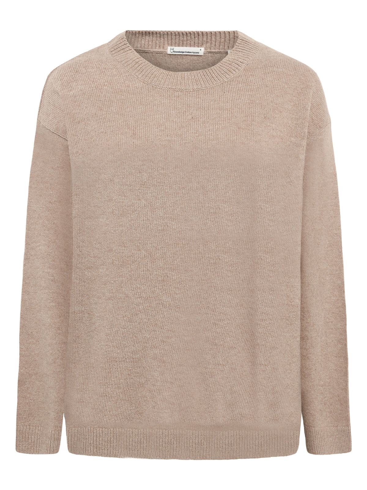 Rundhals-Strickpullover aus Lammwolle (RWS)