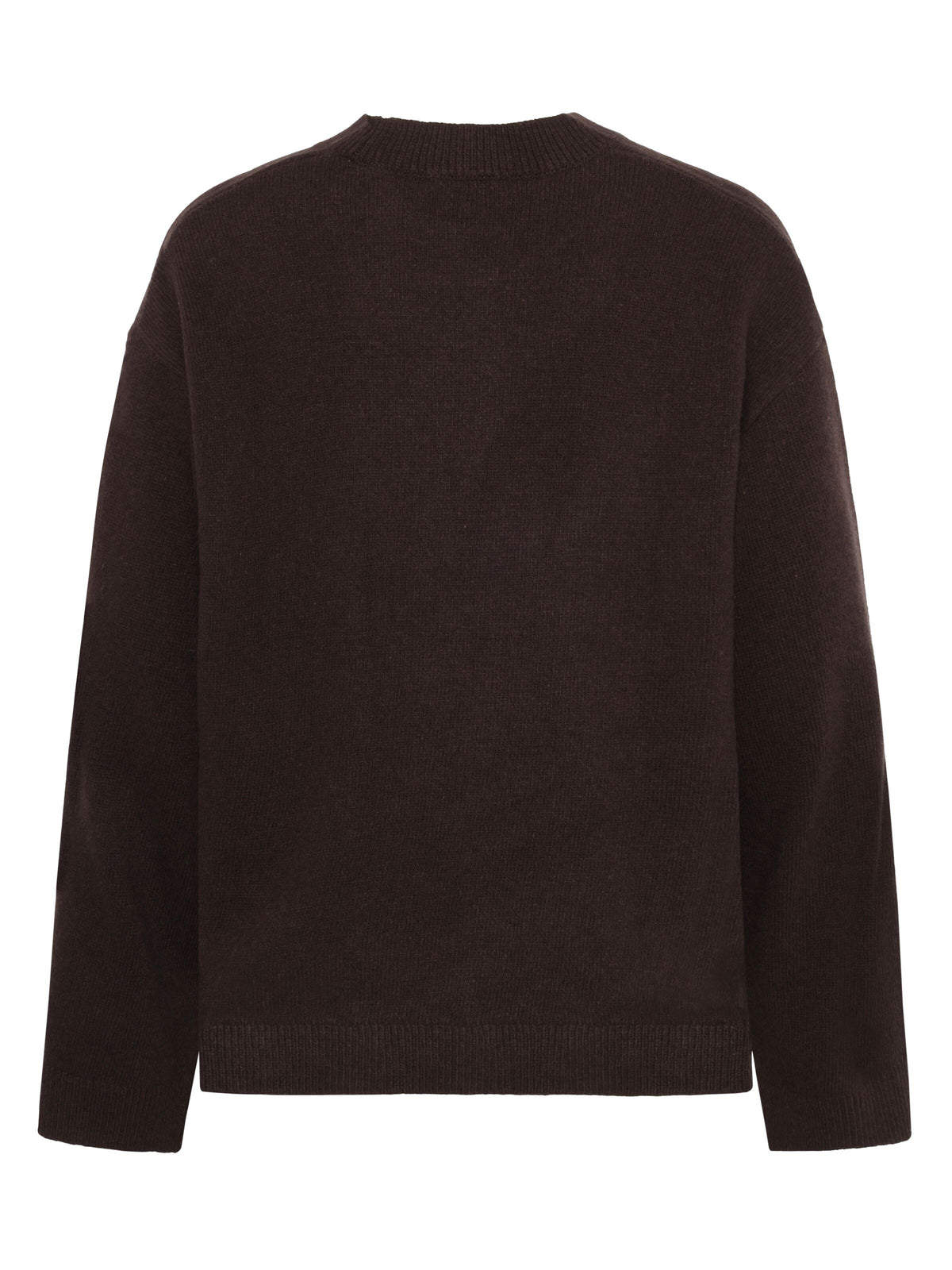 Rundhals-Strickpullover aus Lammwolle (RWS)