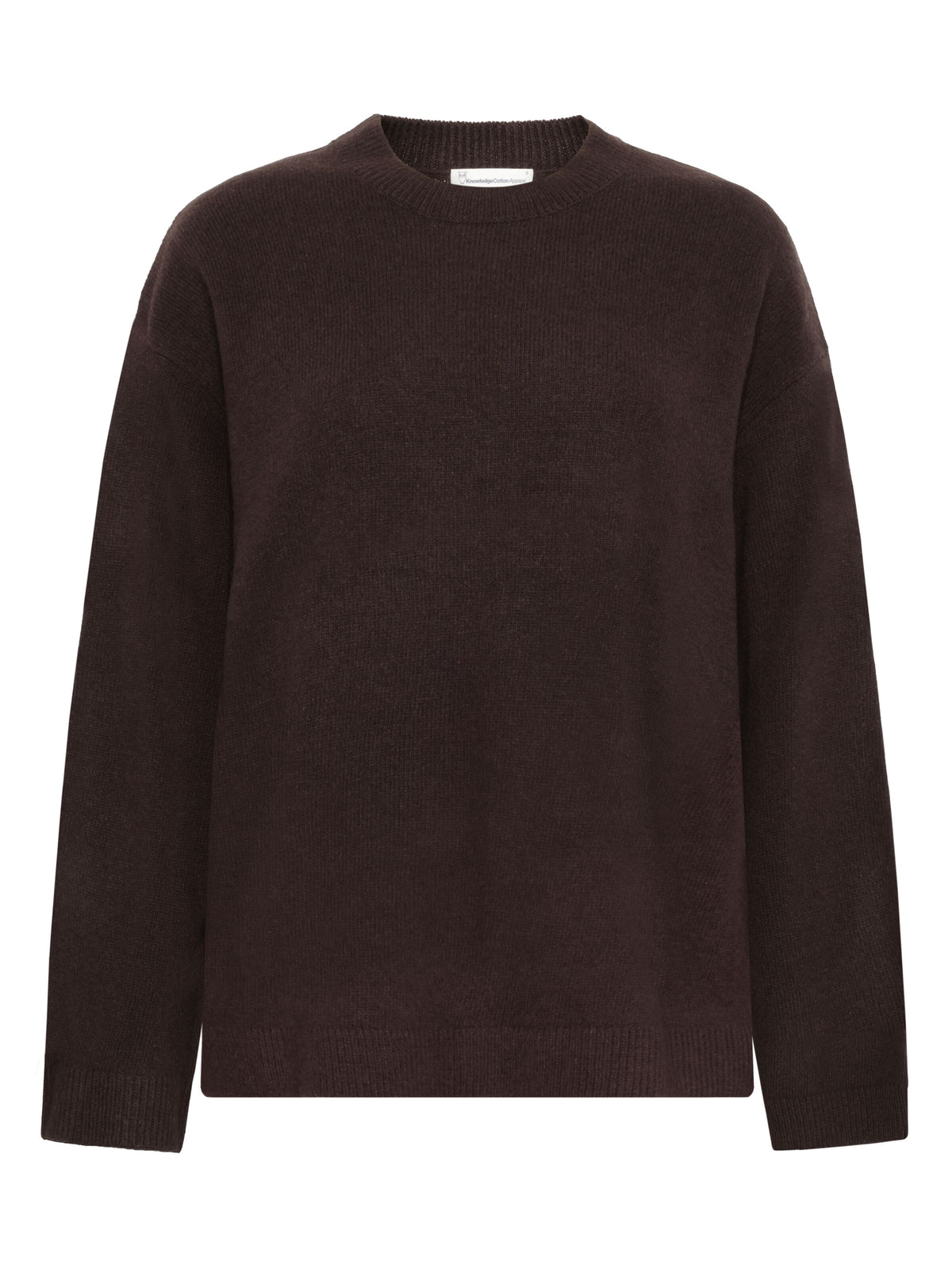 Rundhals-Strickpullover aus Lammwolle (RWS)