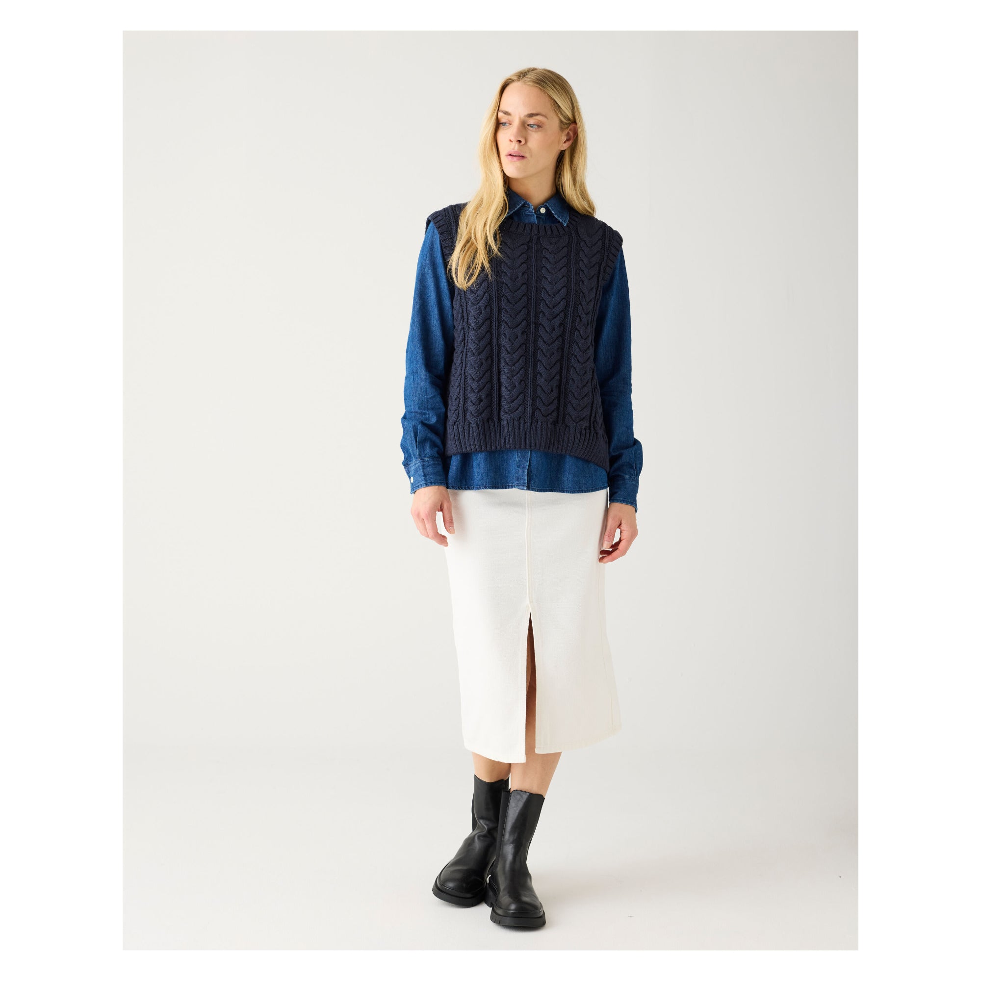 Crew Neck Pullunder aus Bio-Baumwolle ROC/GOTS/Vegan