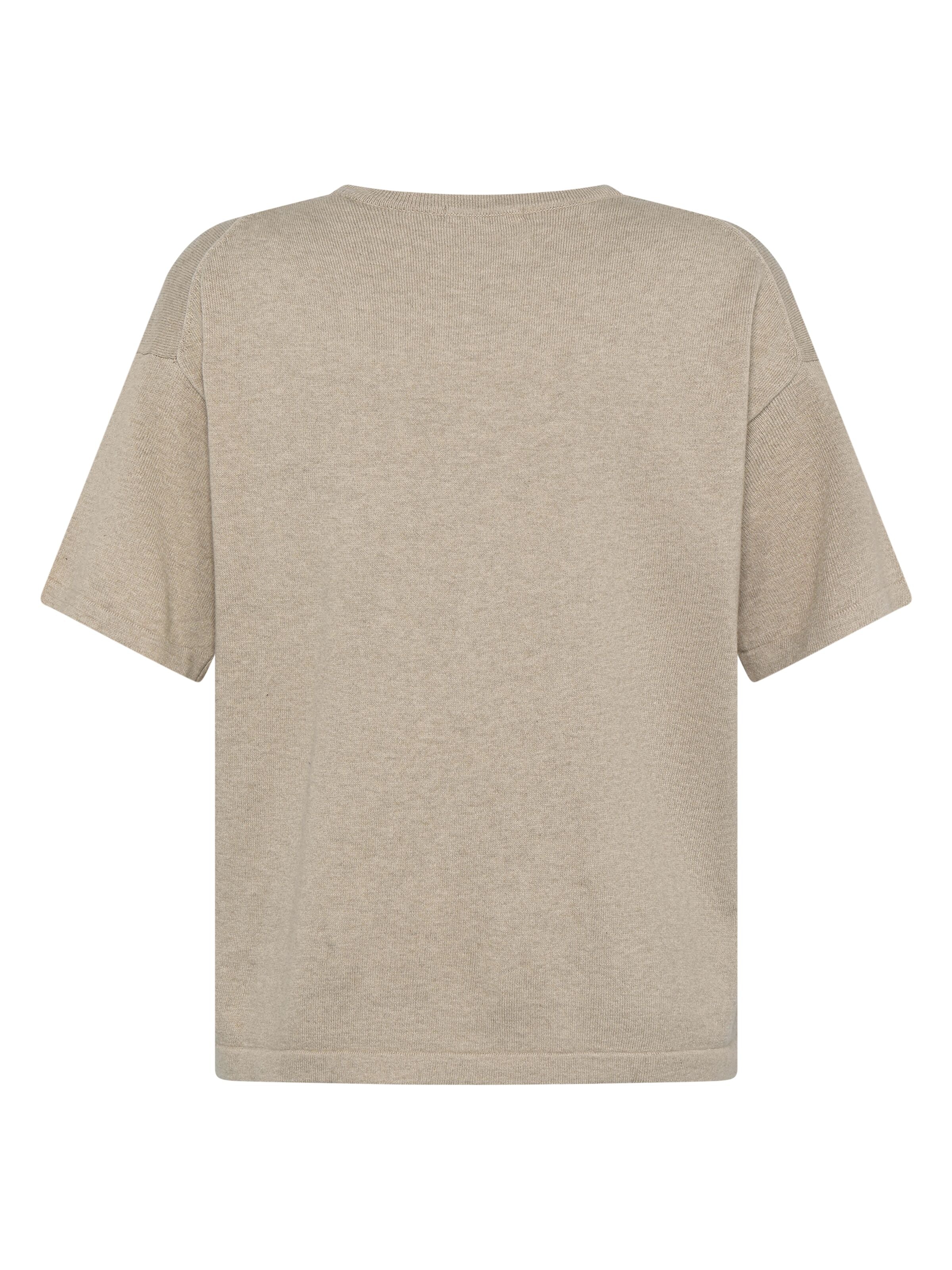 Gestricktes lockeres T-Shirt aus Kaschmir