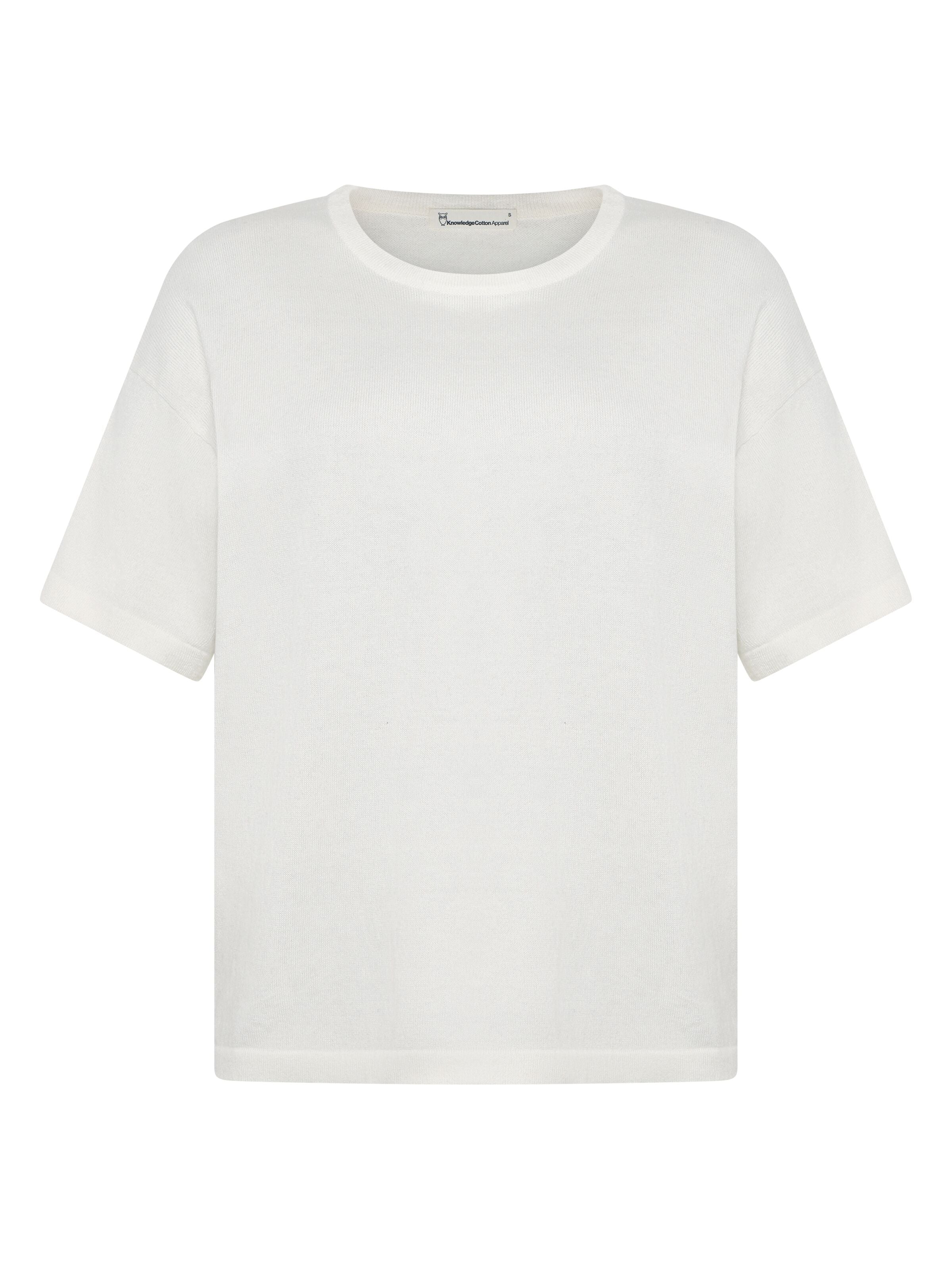 Gestricktes lockeres T-Shirt aus Kaschmir