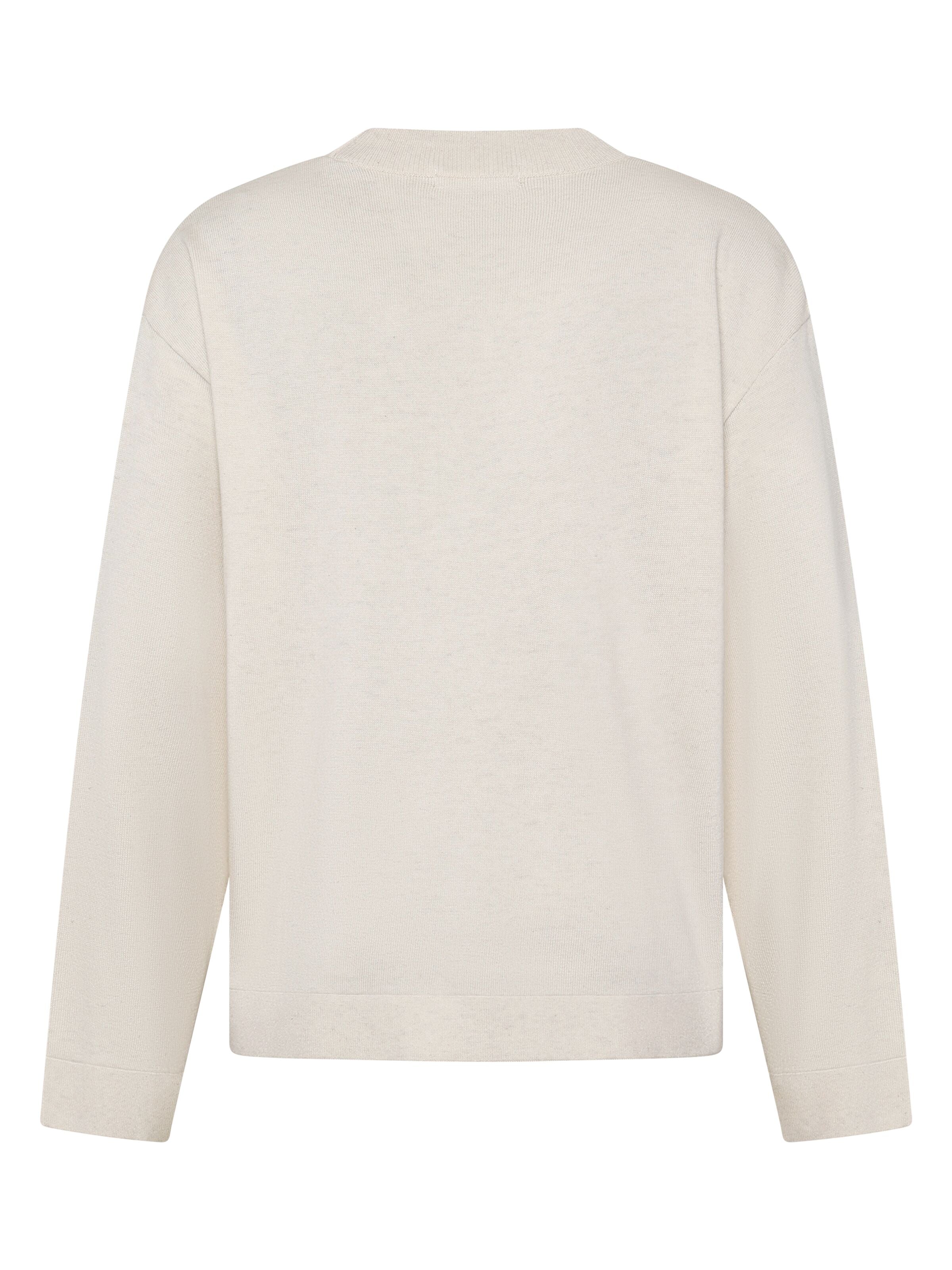 Lockerer Pullover aus leichtem Bio-Baumwollmix