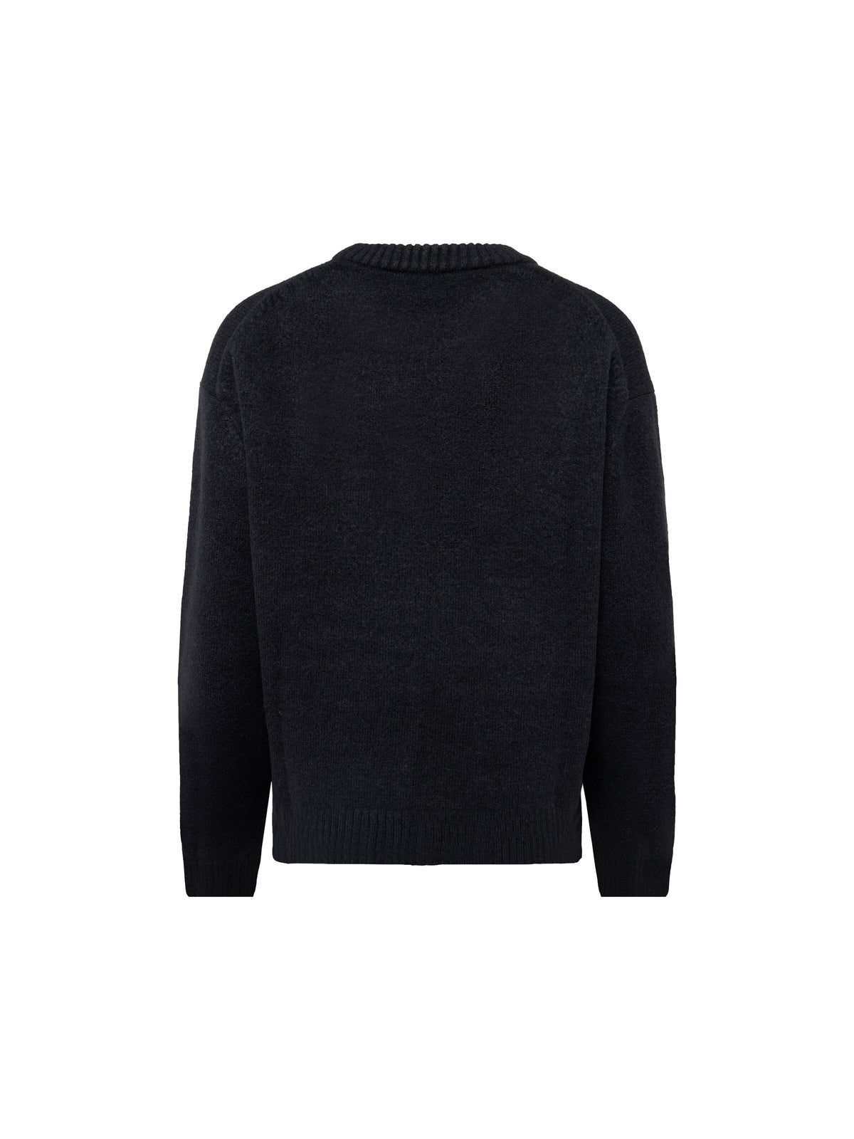 Soufflé Strickpullover mit Rundhalsausschnitt - Relaxed Fit - aus recyceltem Polyester