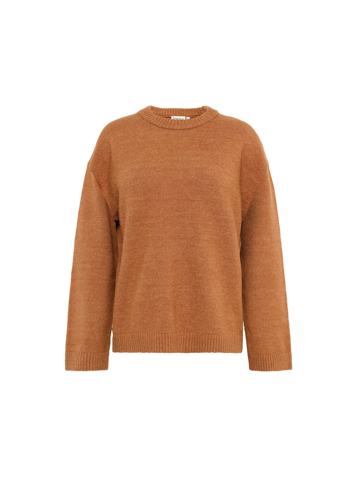 Soufflé Strickpullover mit Rundhalsausschnitt - Relaxed Fit - aus recyceltem Polyester