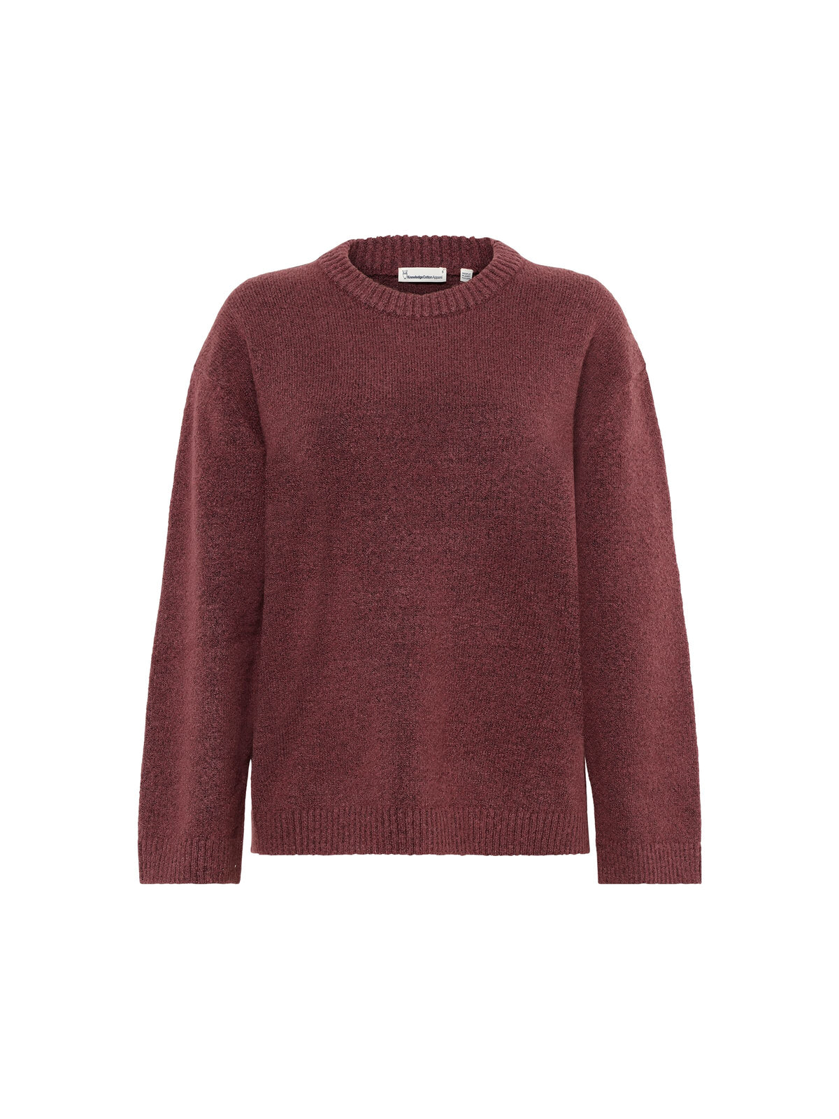 Soufflé Strickpullover mit Rundhalsausschnitt - Relaxed Fit - aus recyceltem Polyester