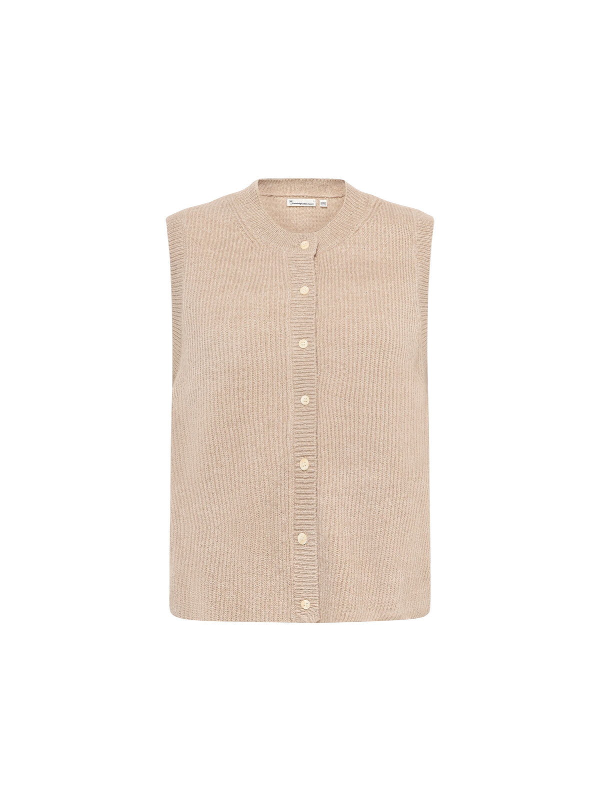 Soufflé Strick-Weste mit Rundhalsausschnitt - Relaxed Fit - aus recyceltem Polyester