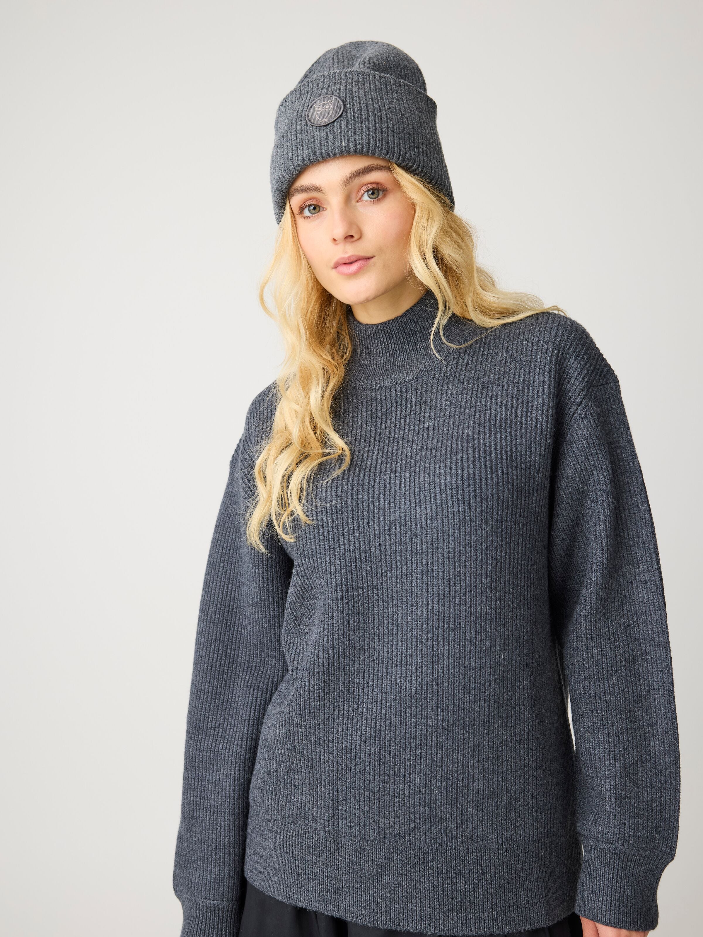 Beanie BIG RIB Mütze aus Bio-Lammwolle