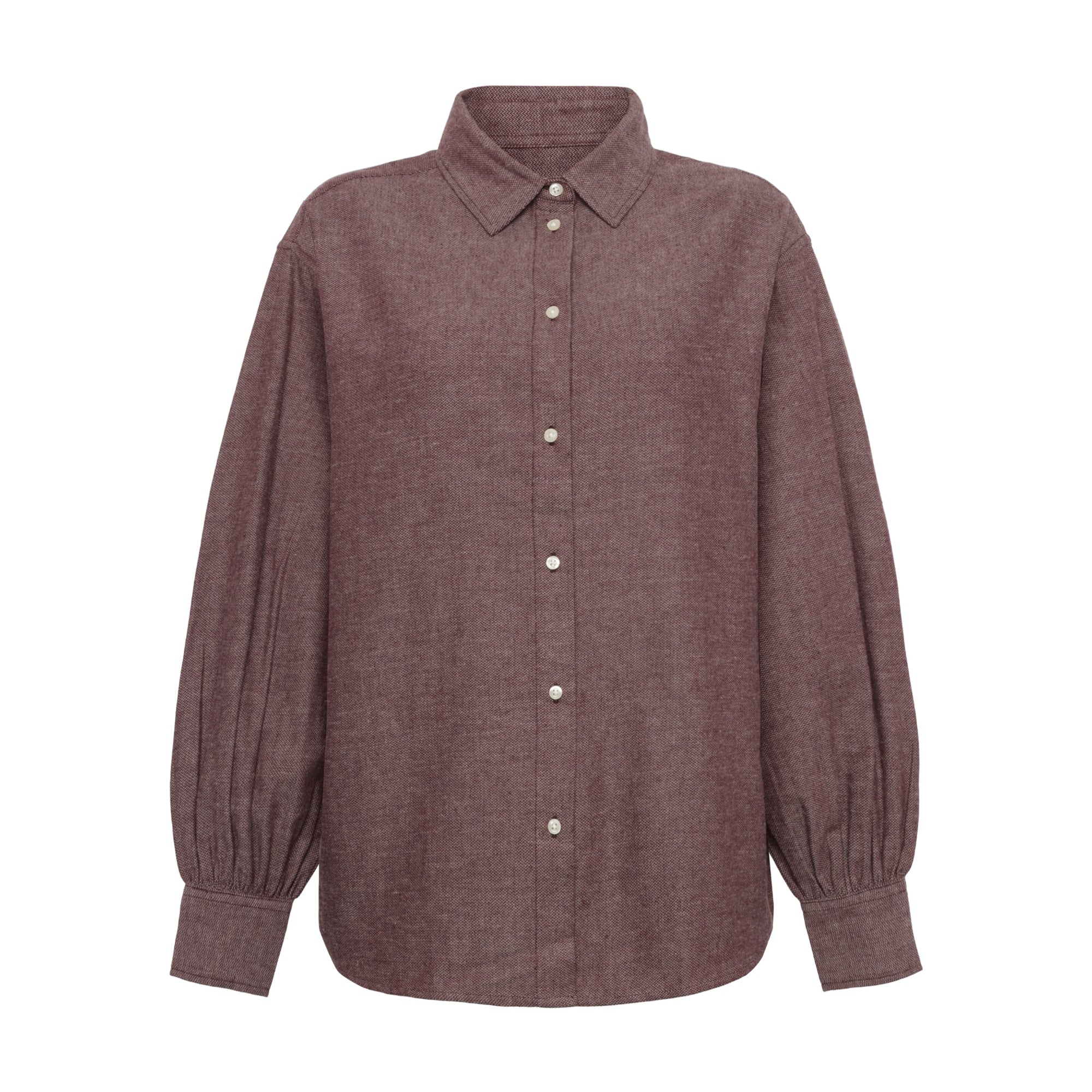 Flanellbluse aus Bio-Baumwolle ROC/GOTS/Vegan
