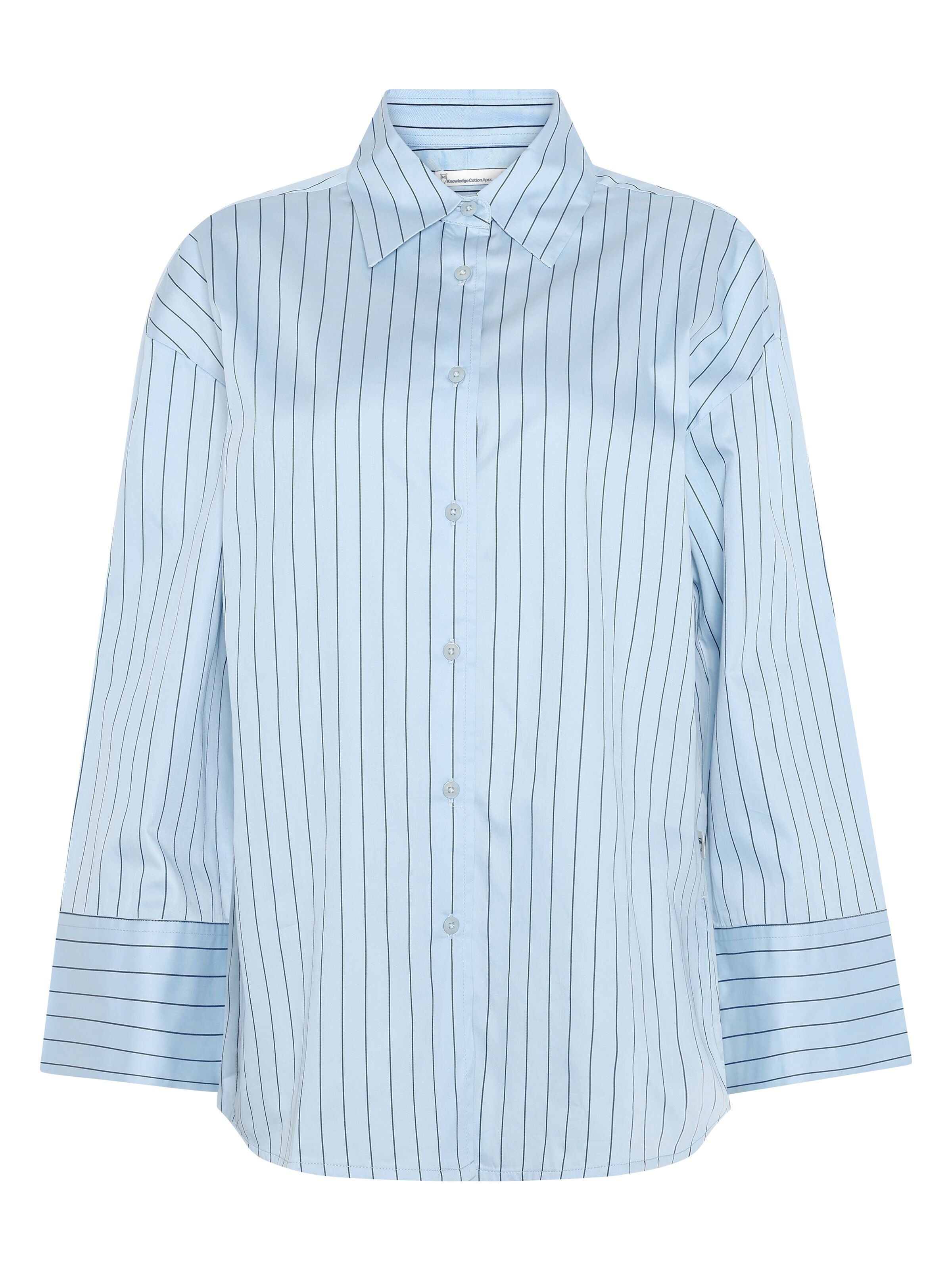 Lockere Bluse DEW mit Pinstripes aus Bio-Baumwolle