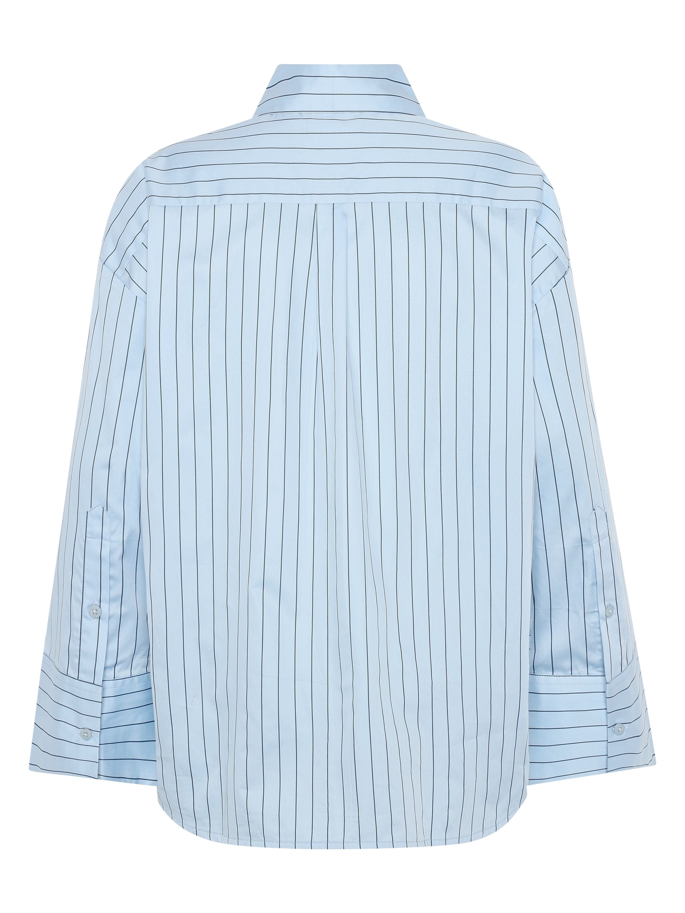 Lockere Bluse DEW mit Pinstripes aus Bio-Baumwolle