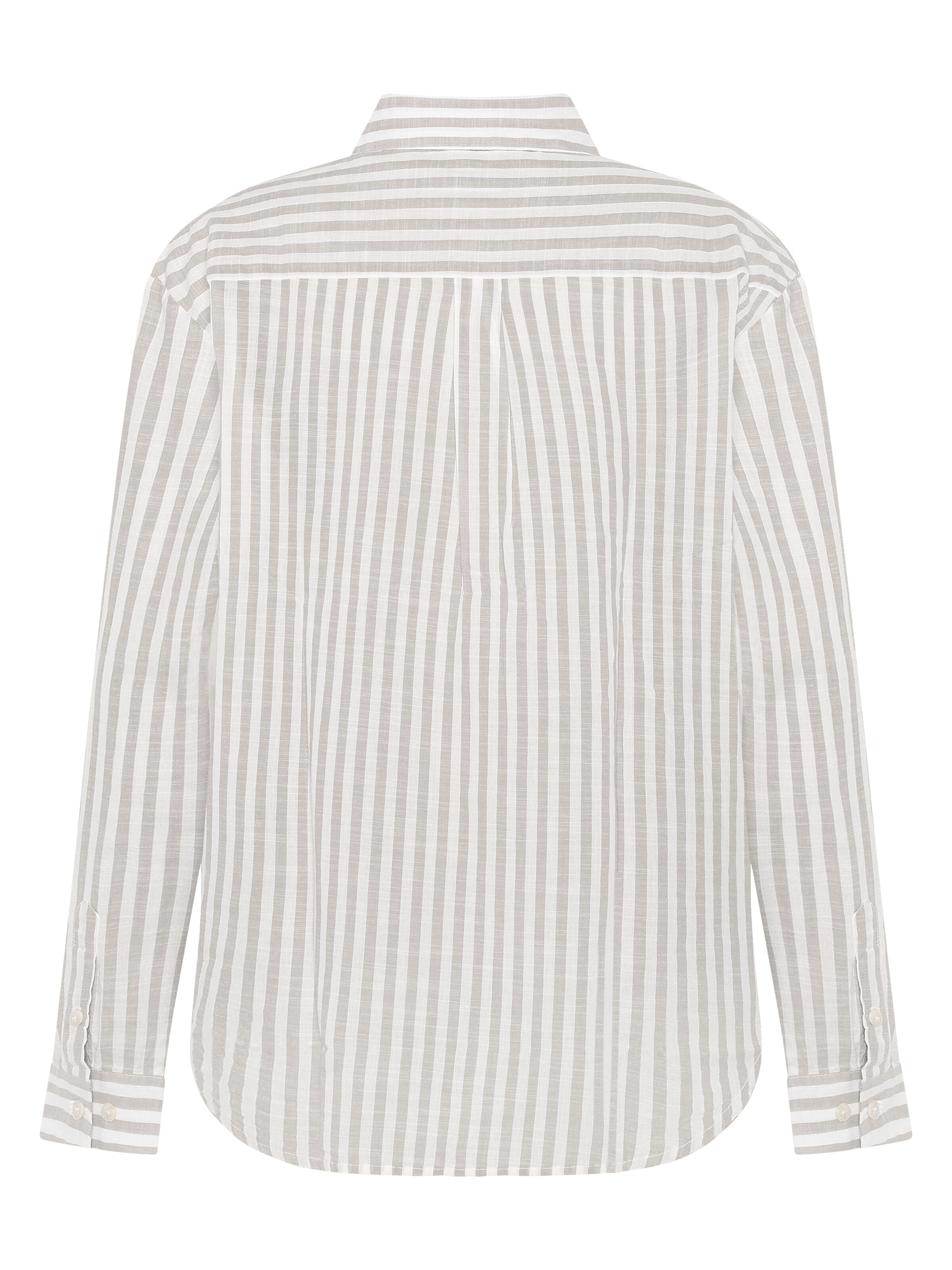 Lockere gestreifte Bluse aus Bio-Baumwolle