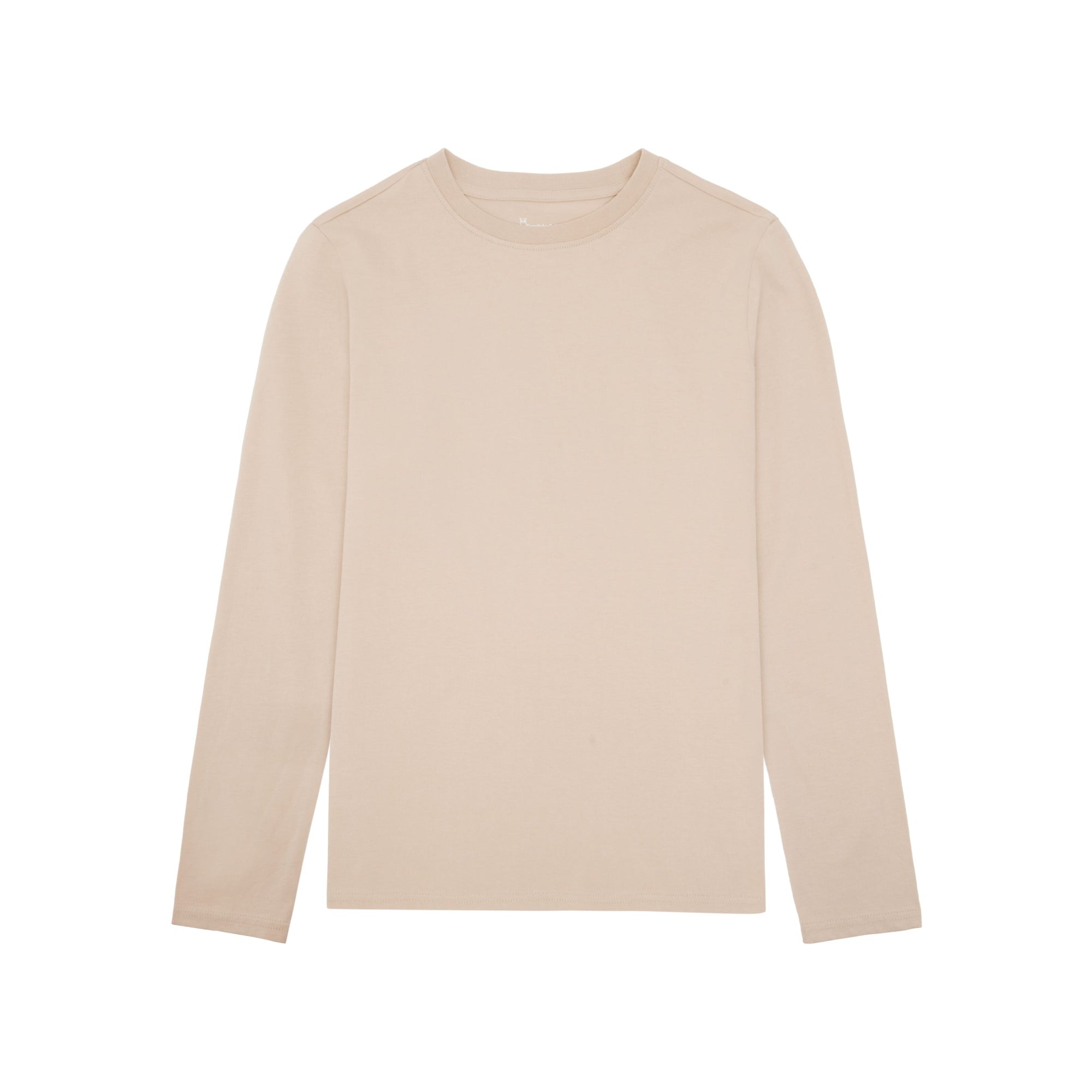 Basic Pima-Baumwoll-Shirt mit langen Ärmeln - Bio-Baumwolle GOTS/Vegan