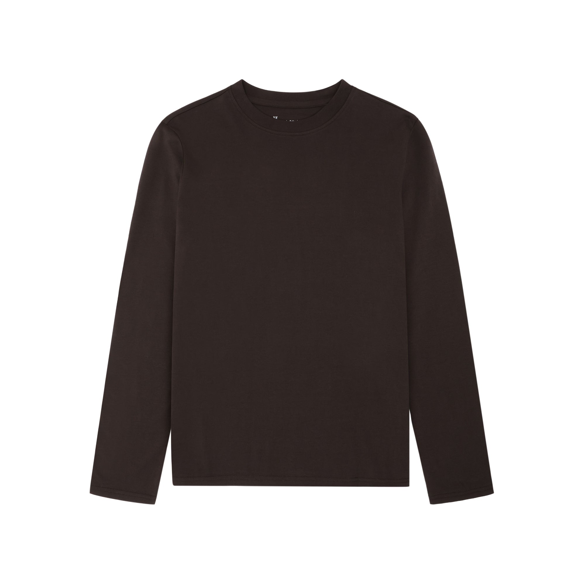 Basic Pima-Baumwoll-Shirt mit langen Ärmeln - Bio-Baumwolle GOTS/Vegan