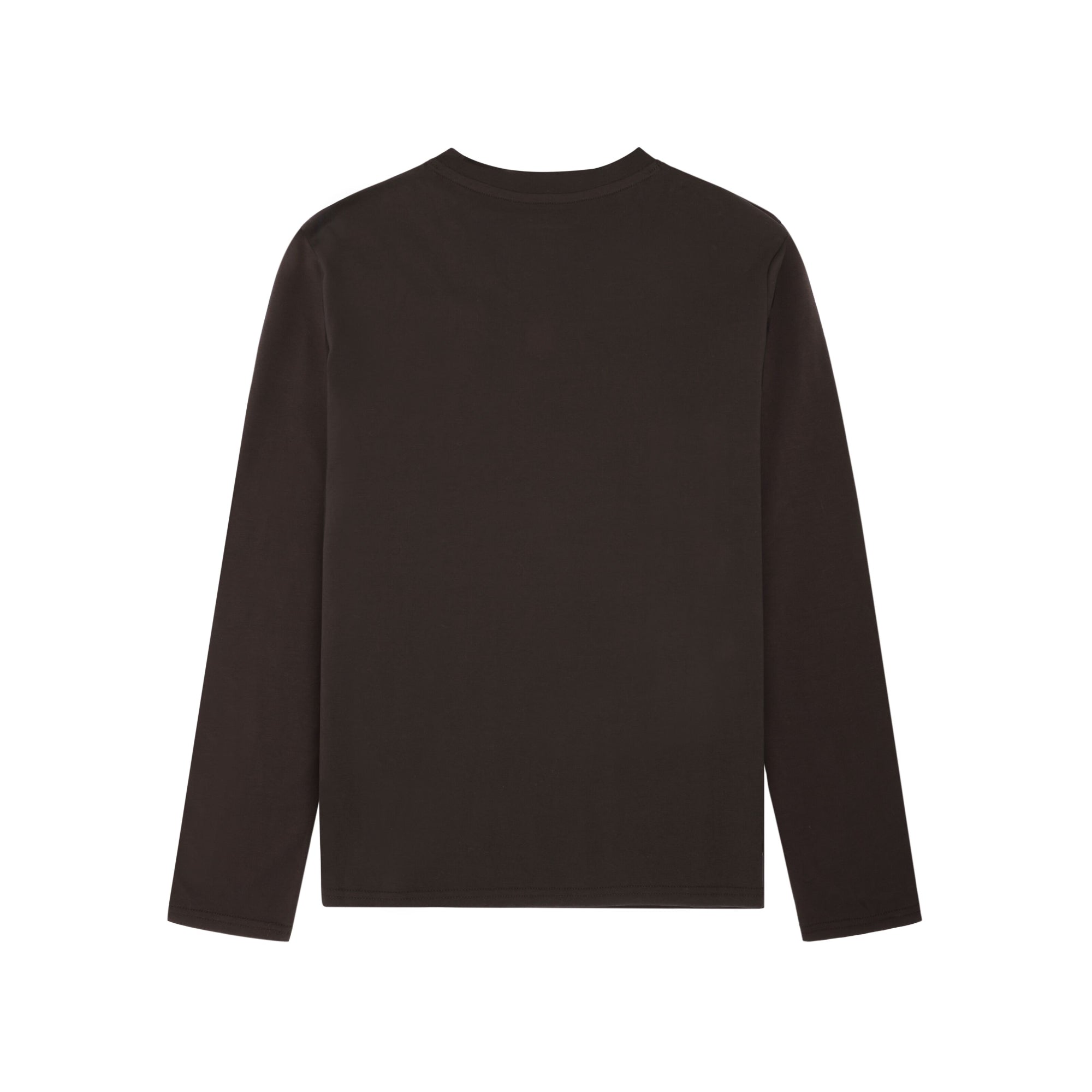 Basic Pima-Baumwoll-Shirt mit langen Ärmeln - Bio-Baumwolle GOTS/Vegan