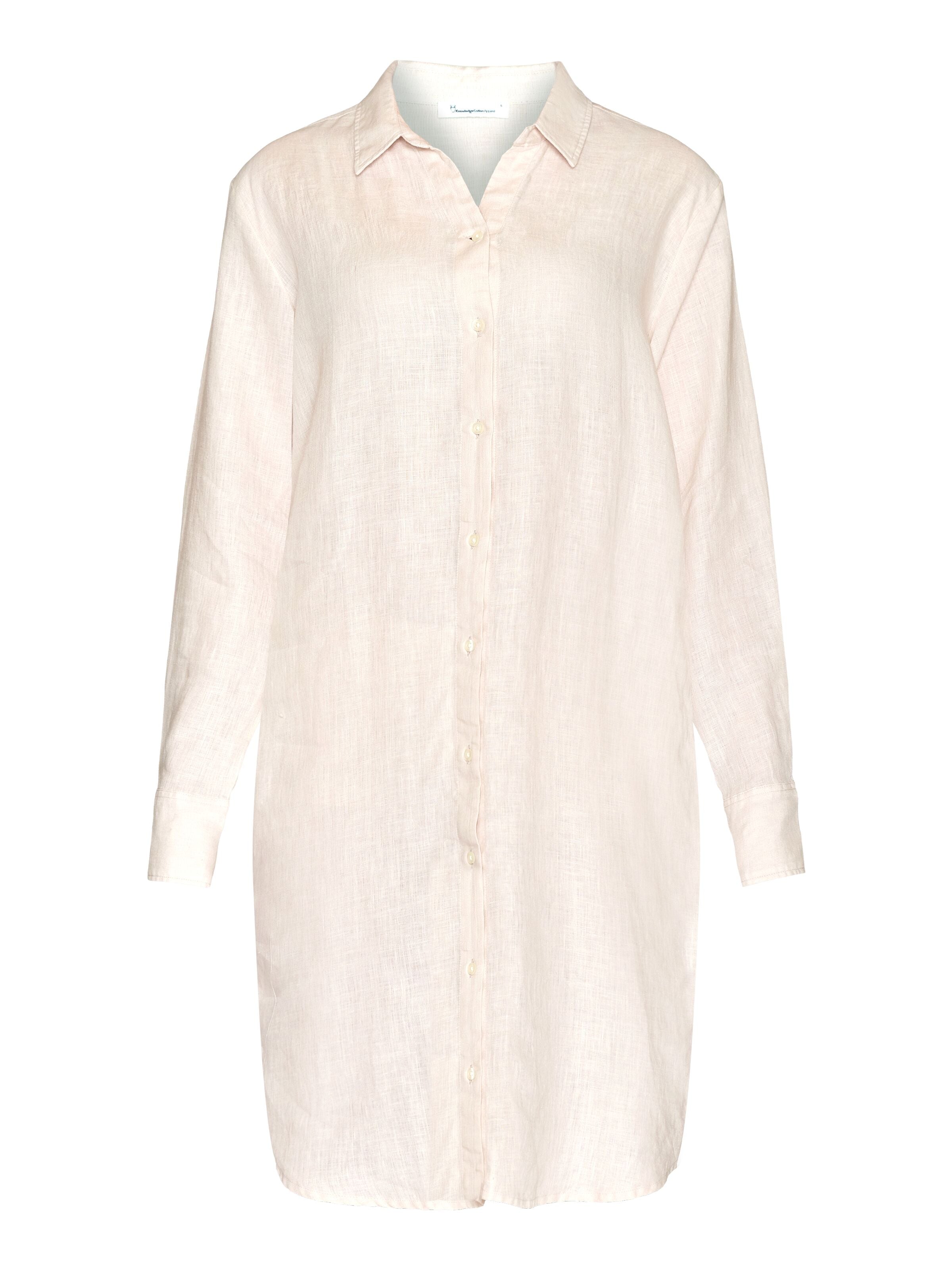 Langarm Hemdkleid CLASSIC aus Bio-Leinen