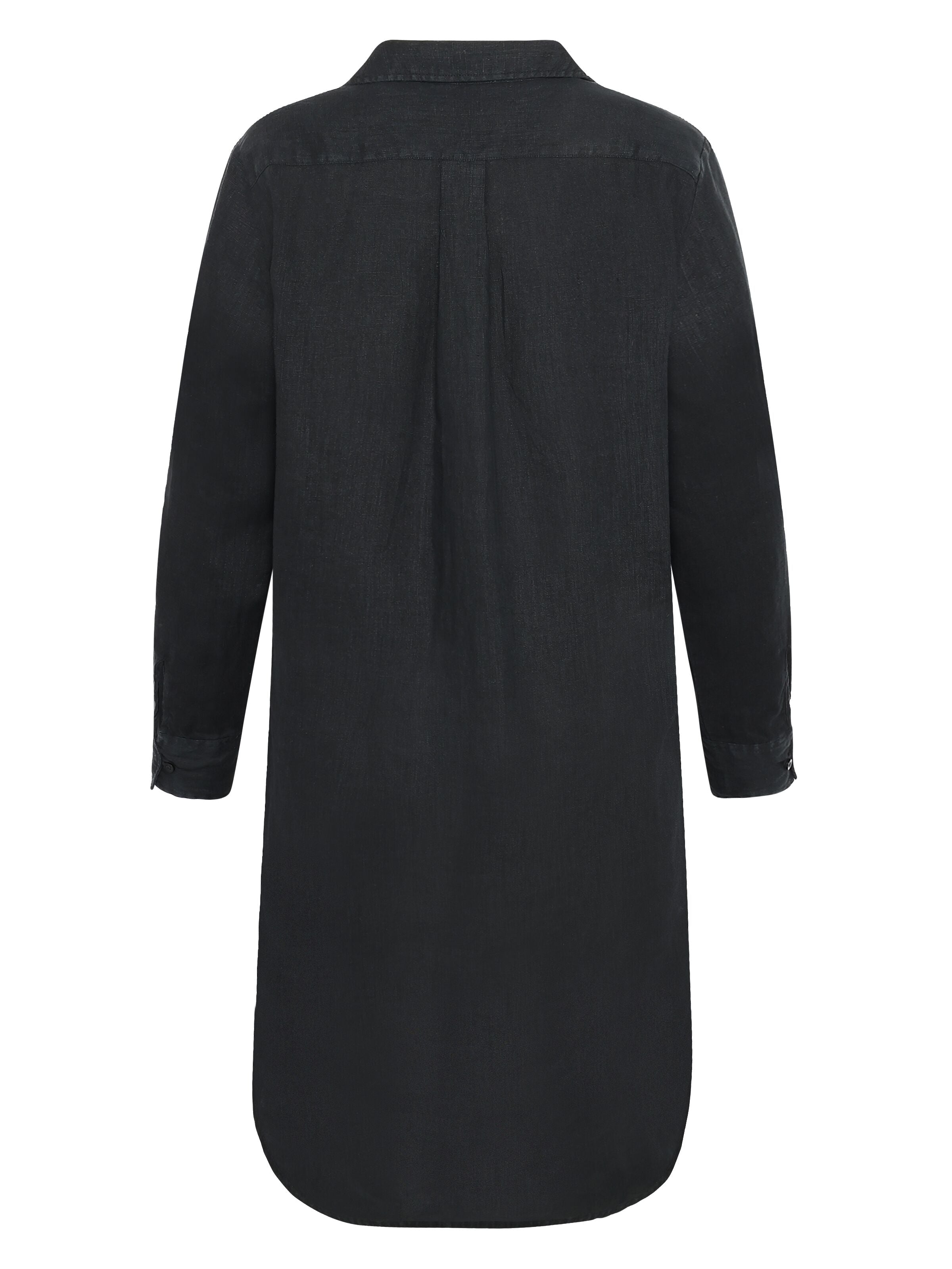 Langarm Hemdkleid CLASSIC aus Bio-Leinen