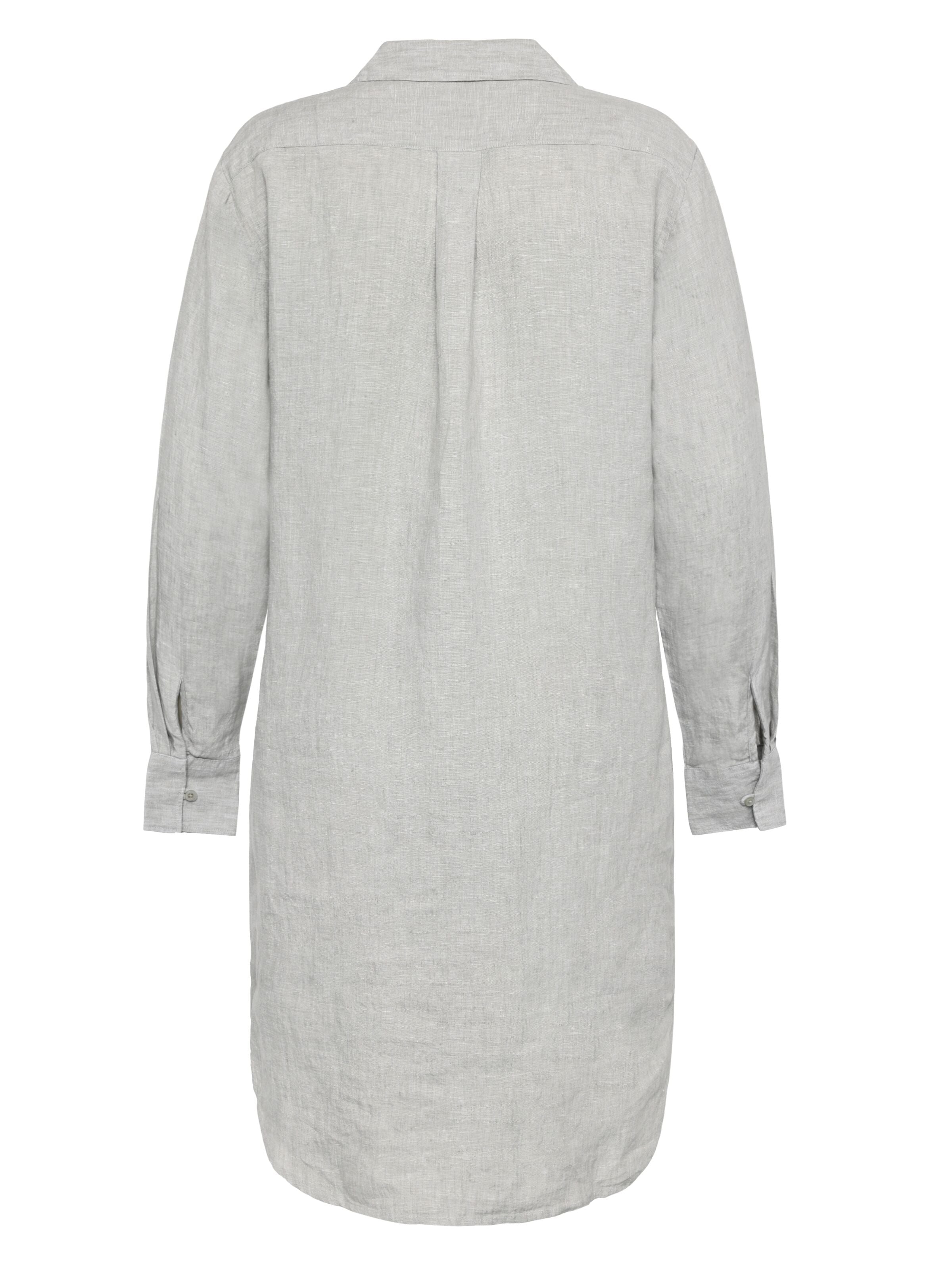 Langarm Hemdkleid CLASSIC aus Bio-Leinen