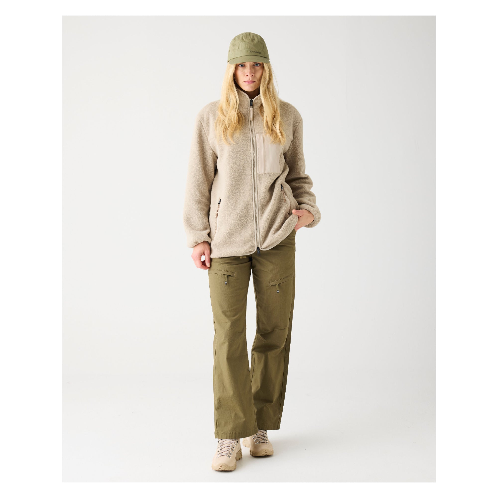 Lockere Fleecejacke mit Reißverschluss - recycelt - GRS/Vegan