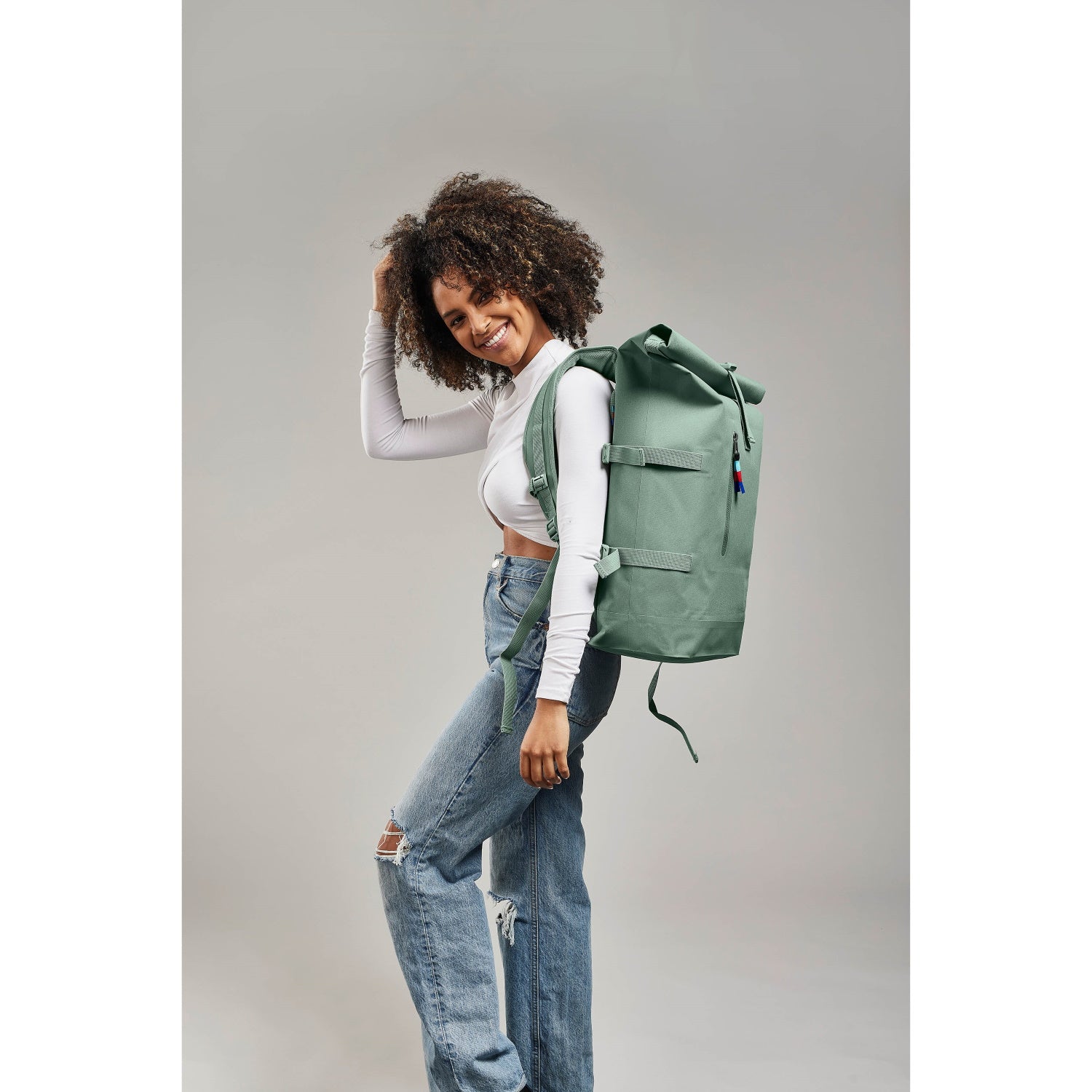 Rolltop Rucksack mit Ocean Impact Plastic