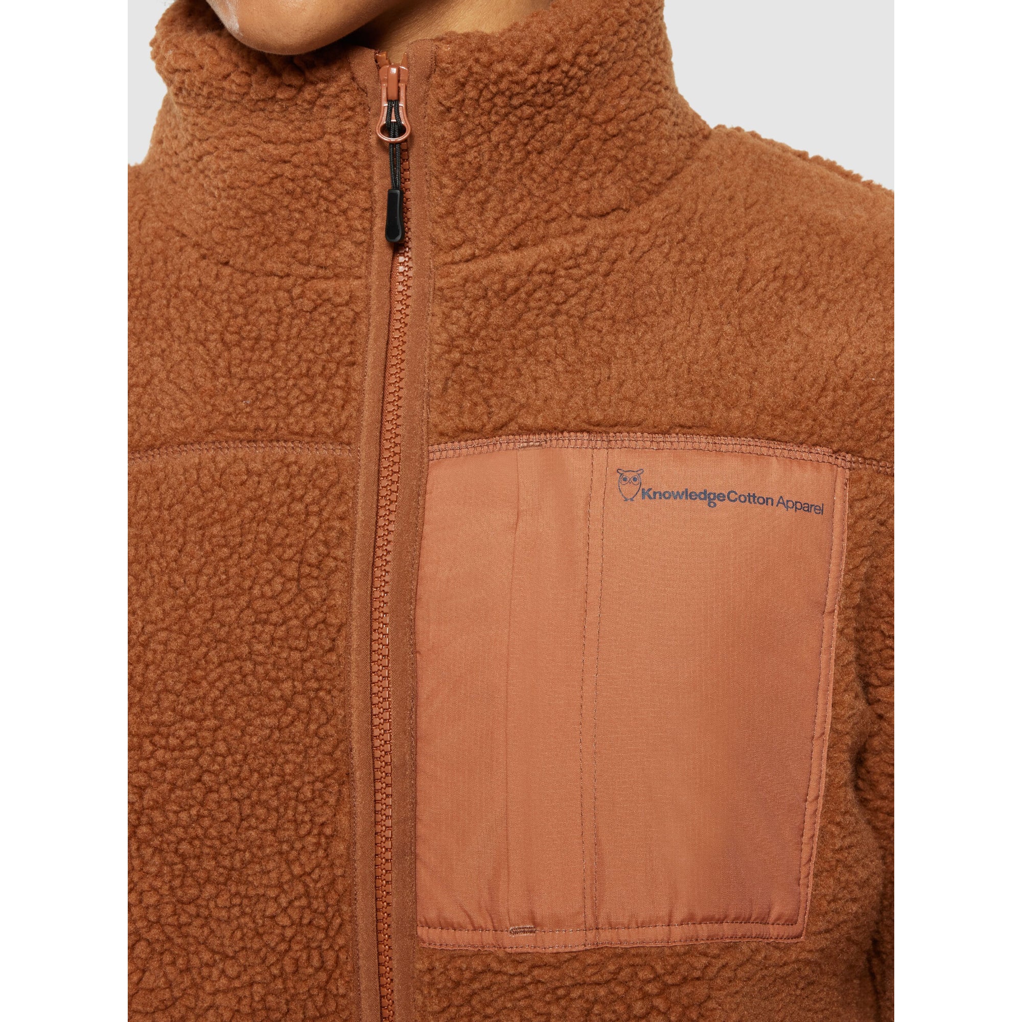 Teddyfleece Jacke HIGH NECK aus recyceltem Polyester