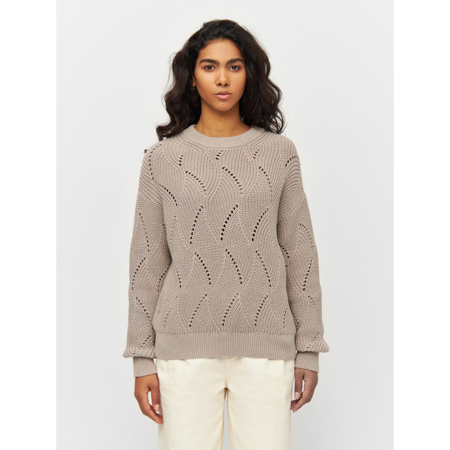 Strickpullover CABLE CREW aus Bio-Baumwolle