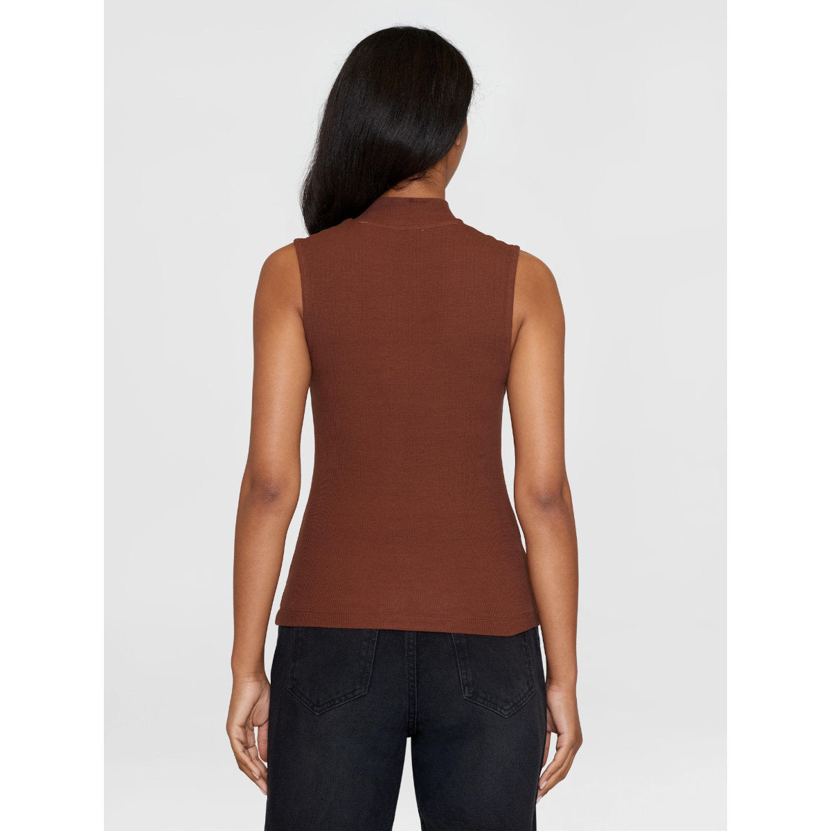 Ripptop HIGH NECK aus Bio-Baumwolle