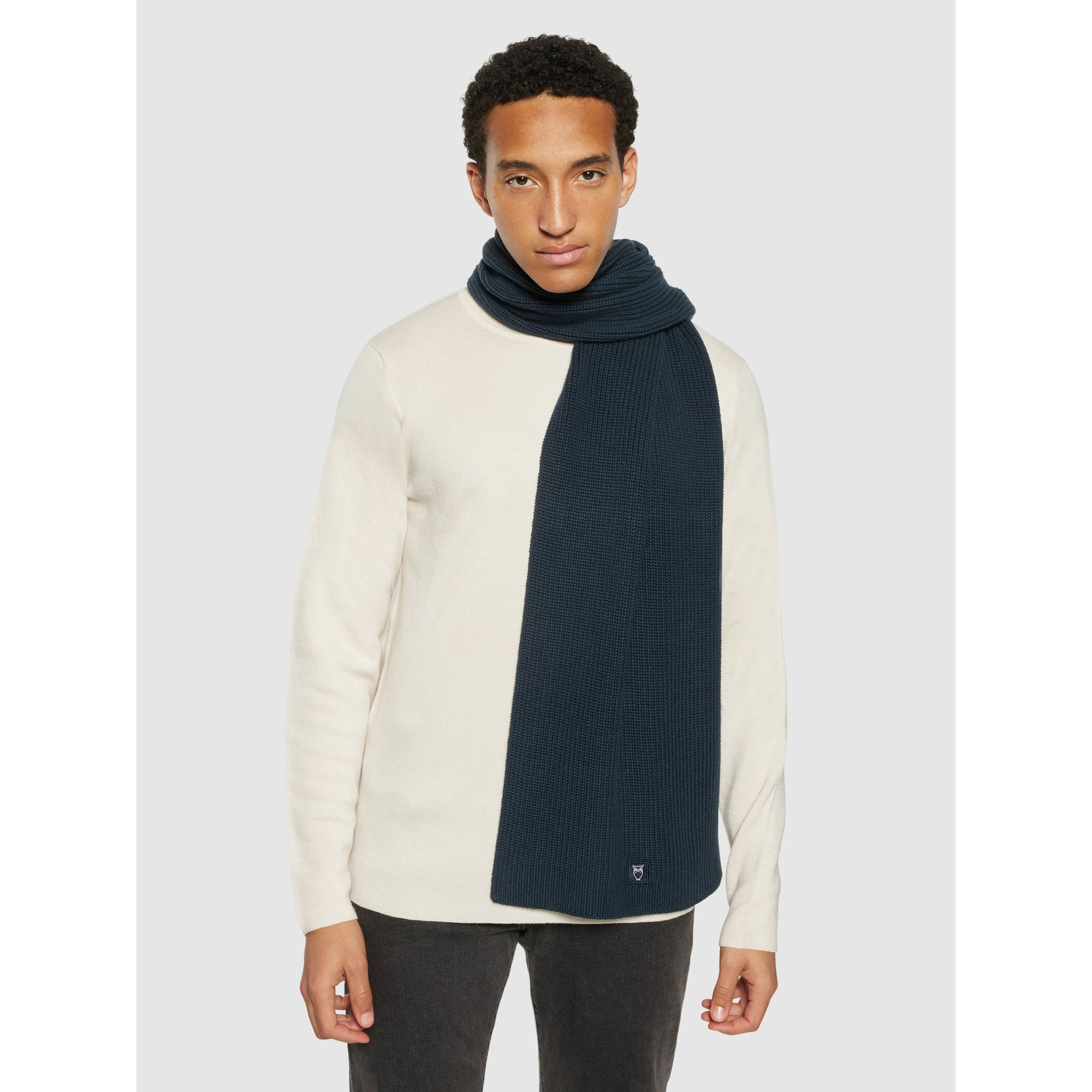 Strick-Schal RIB KNIT aus Bio-Baumwolle