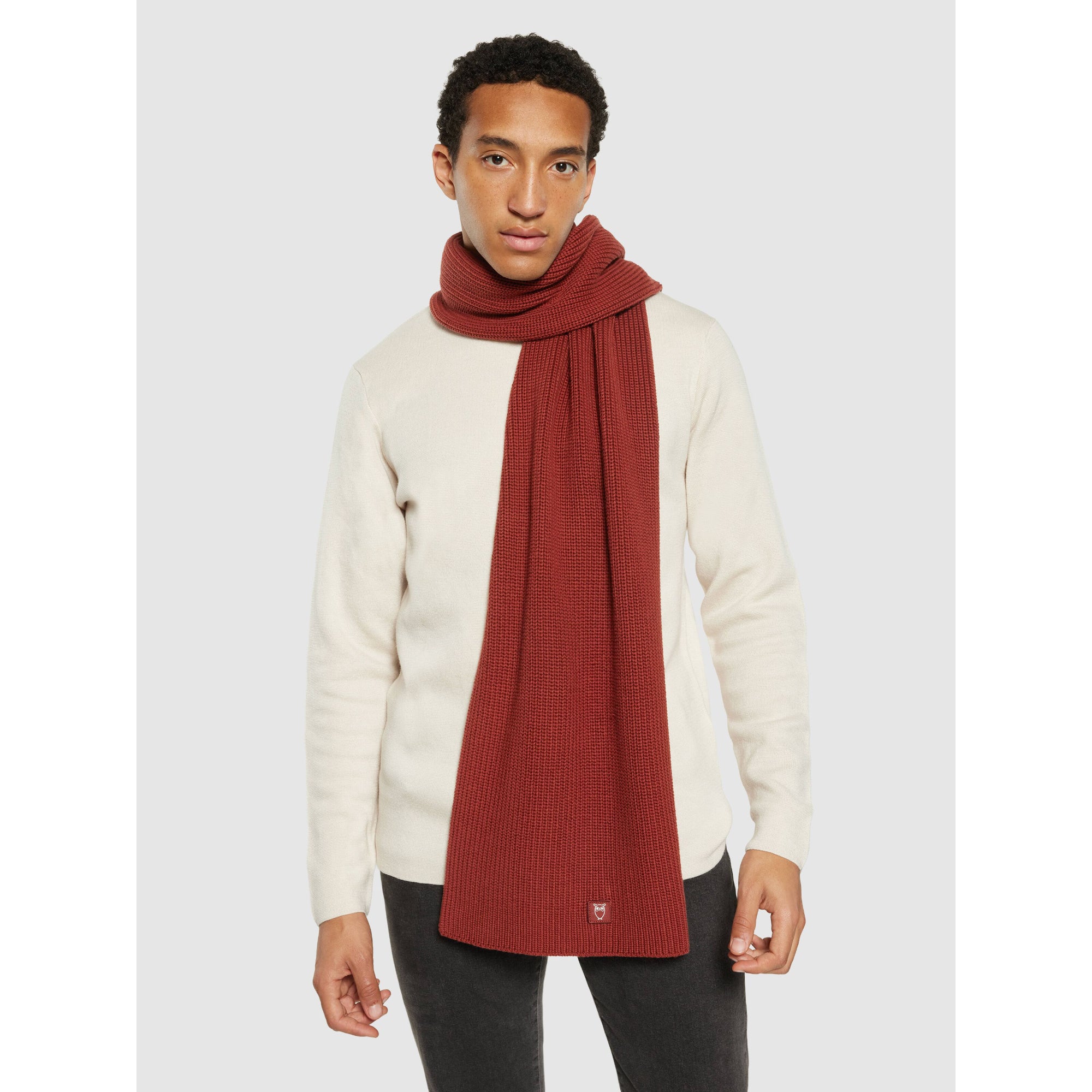 Strick-Schal RIB KNIT aus Bio-Baumwolle