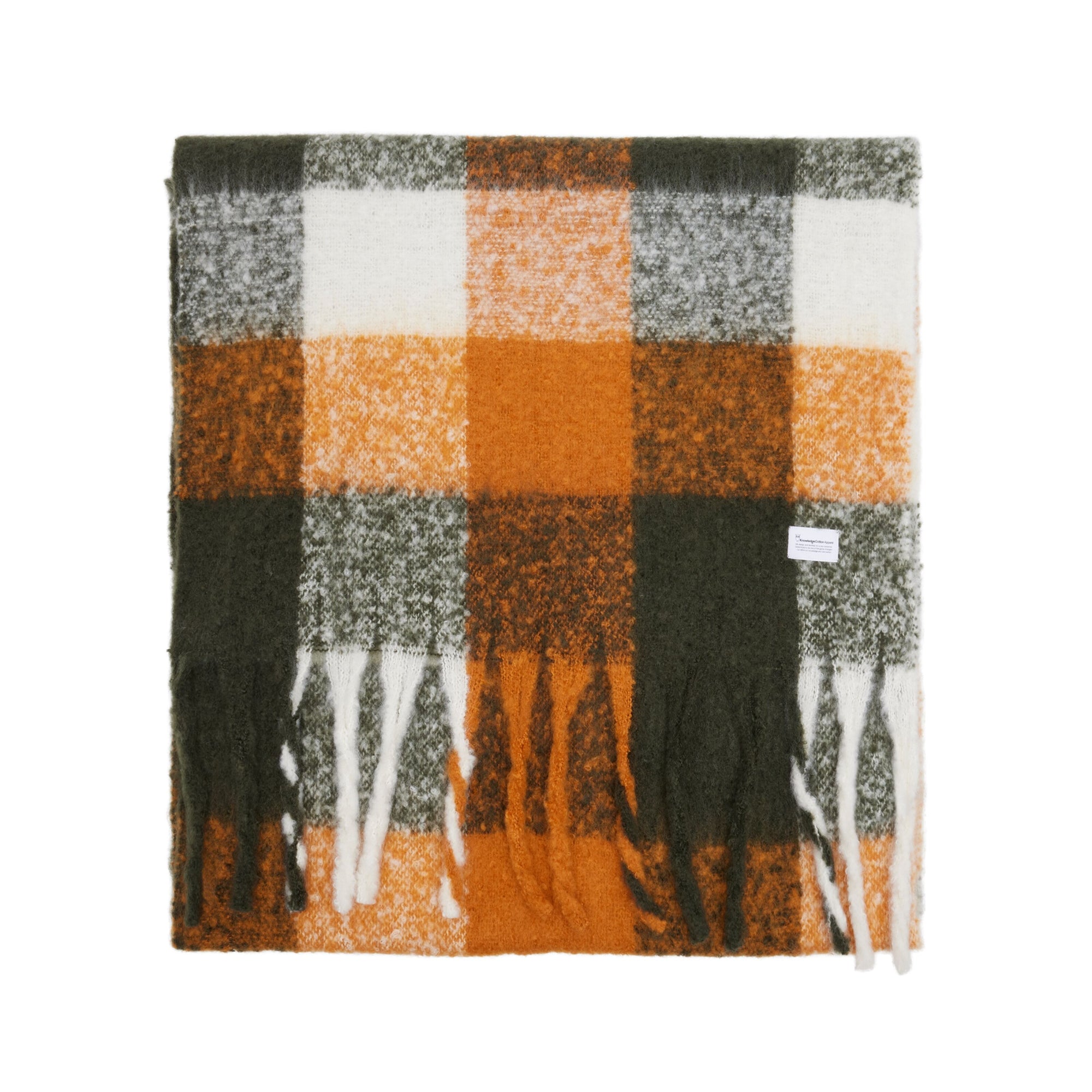 Karierter Schal aus recyceltem Polyester