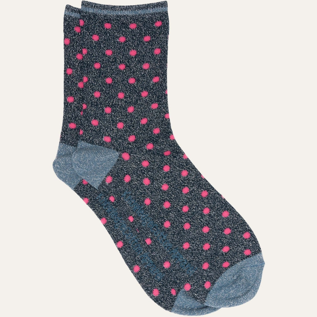 Glitzer-Socken HONEY Dots mit Bio-Baumwolle und recyceltem Polyester