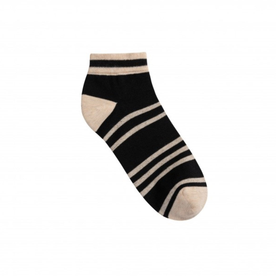 Sneaker Socken mit Streifen aus Bio-Baumwolle