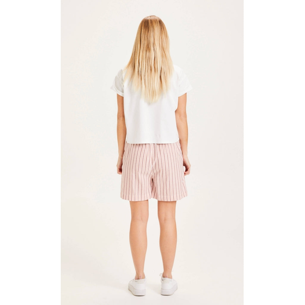 Gestreifte Paperbag Shorts TULIP mit Tencel™