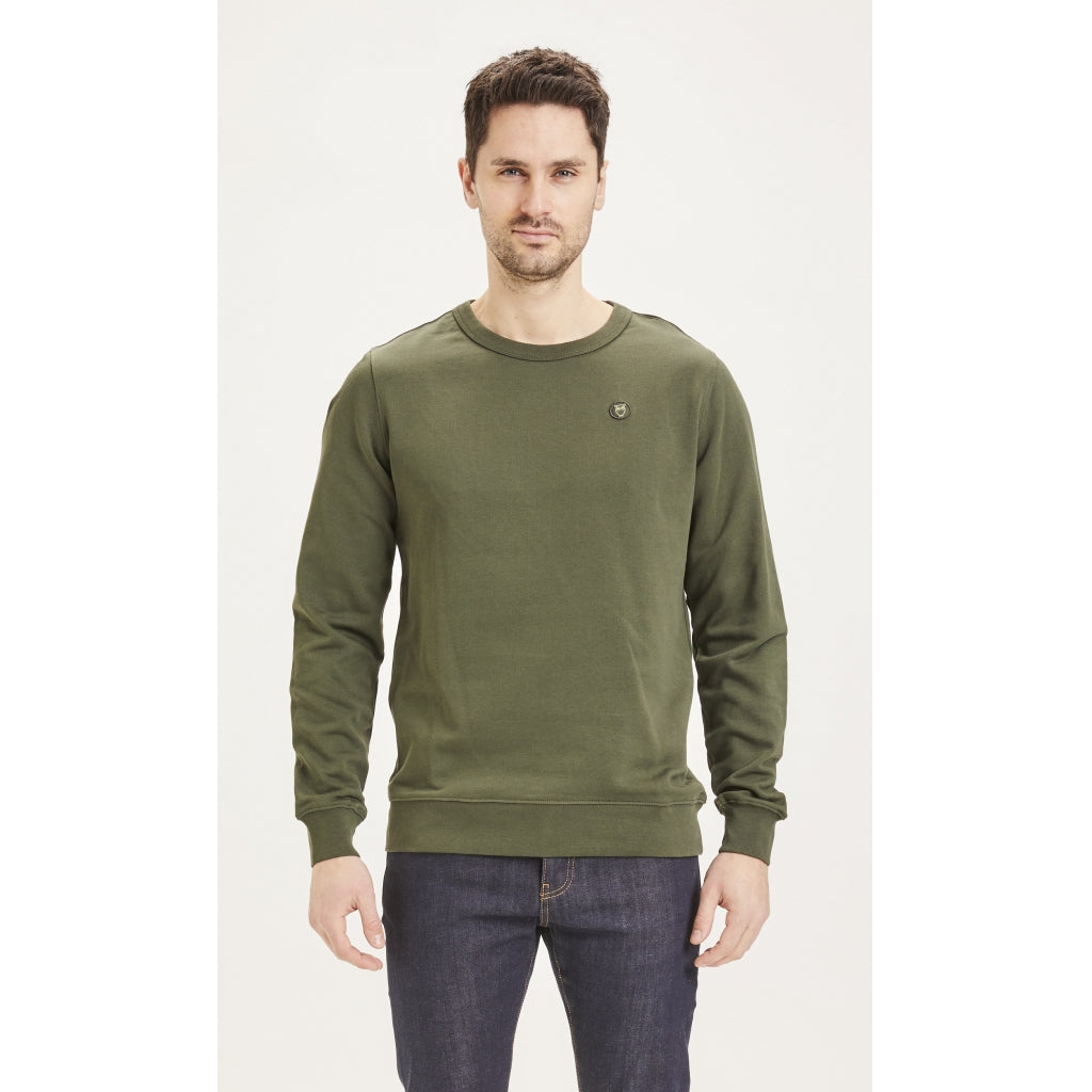 Sweat-Pullover ELM mit Badge aus Bio-Baumwolle