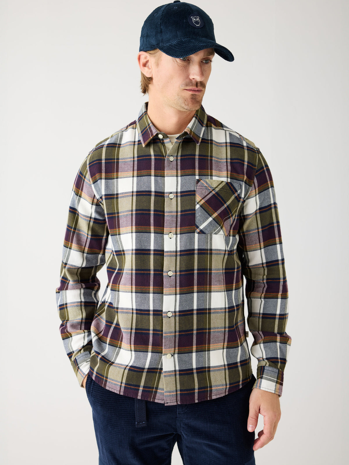 Kariertes Hemd CHECKERED SHIRT Flanell aus Bio-Baumwolle