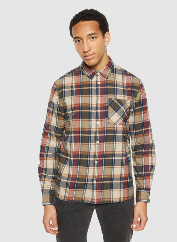 Kariertes Hemd CHECKERED SHIRT Flanell aus Bio-Baumwolle