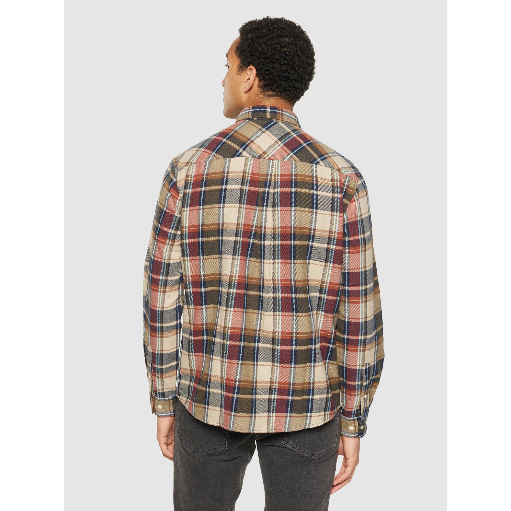 Kariertes Hemd CHECKERED SHIRT Flanell aus Bio-Baumwolle