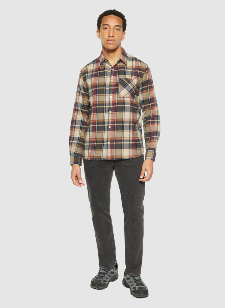 Kariertes Hemd CHECKERED SHIRT Flanell aus Bio-Baumwolle