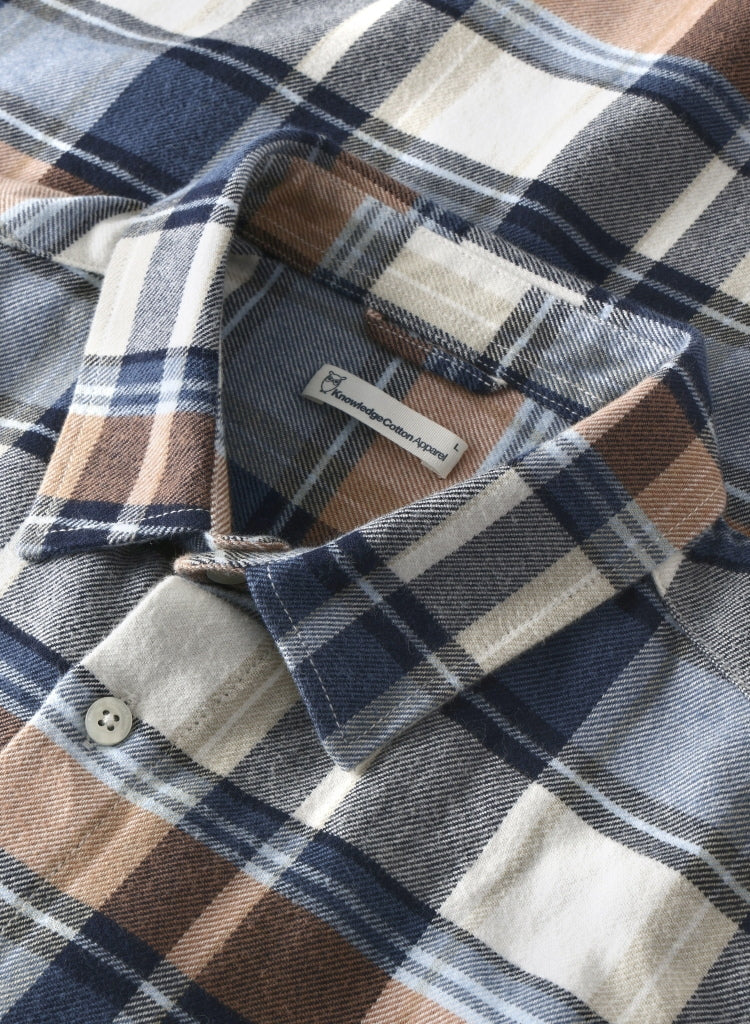 Kariertes Hemd CHECKERED SHIRT Flanell aus Bio-Baumwolle