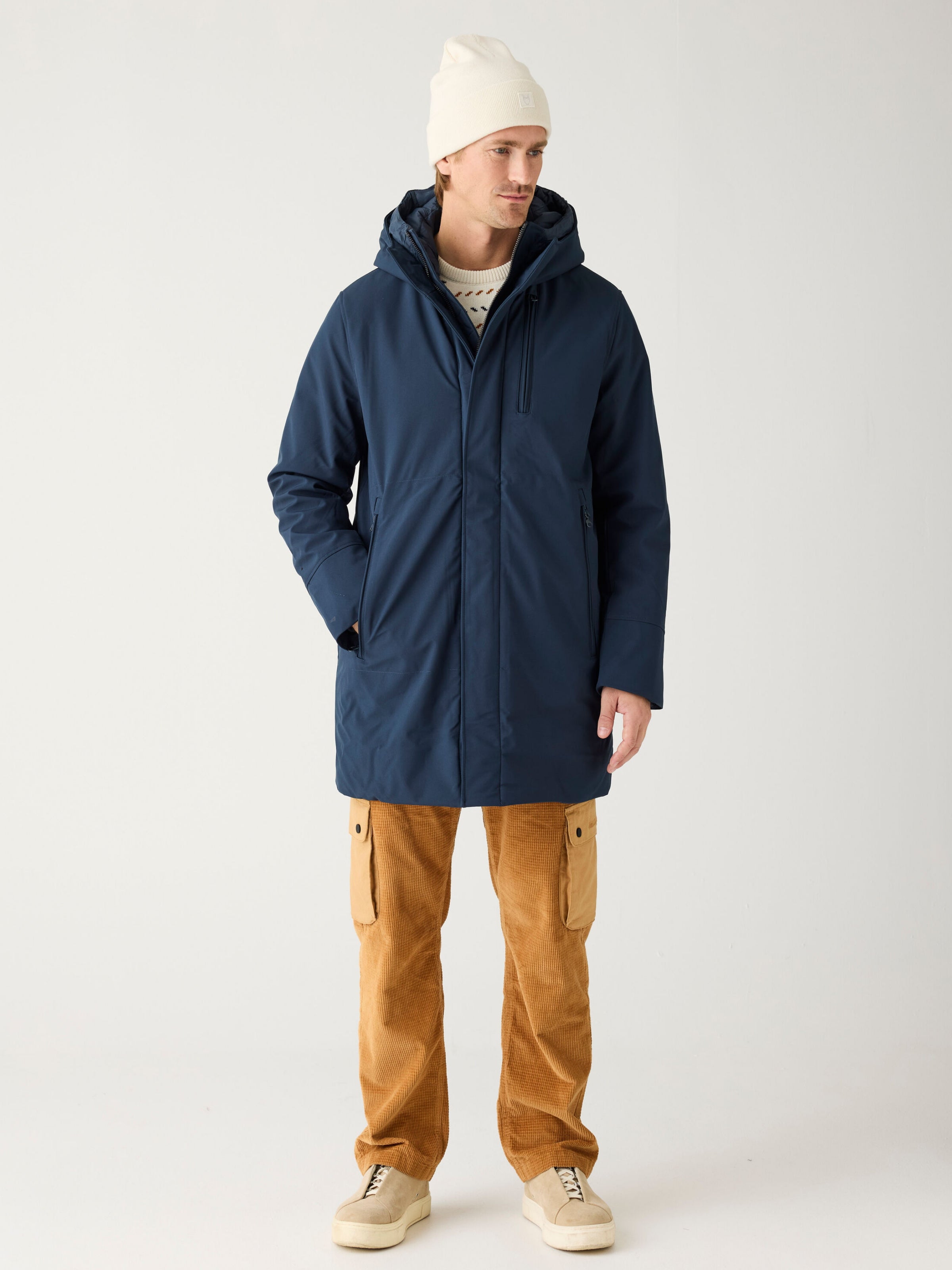 Langer Parka CLIMATE SHELL aus recyceltem Polyester - wasserdicht und atmungsaktiv