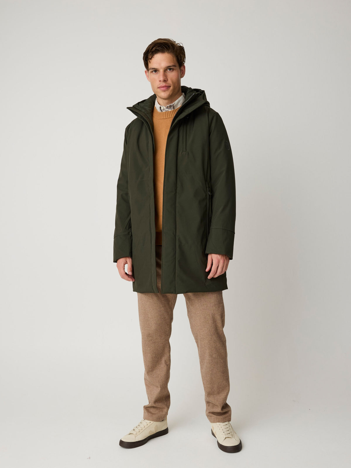 Langer Parka CLIMATE SHELL aus recyceltem Polyester - wasserdicht und atmungsaktiv